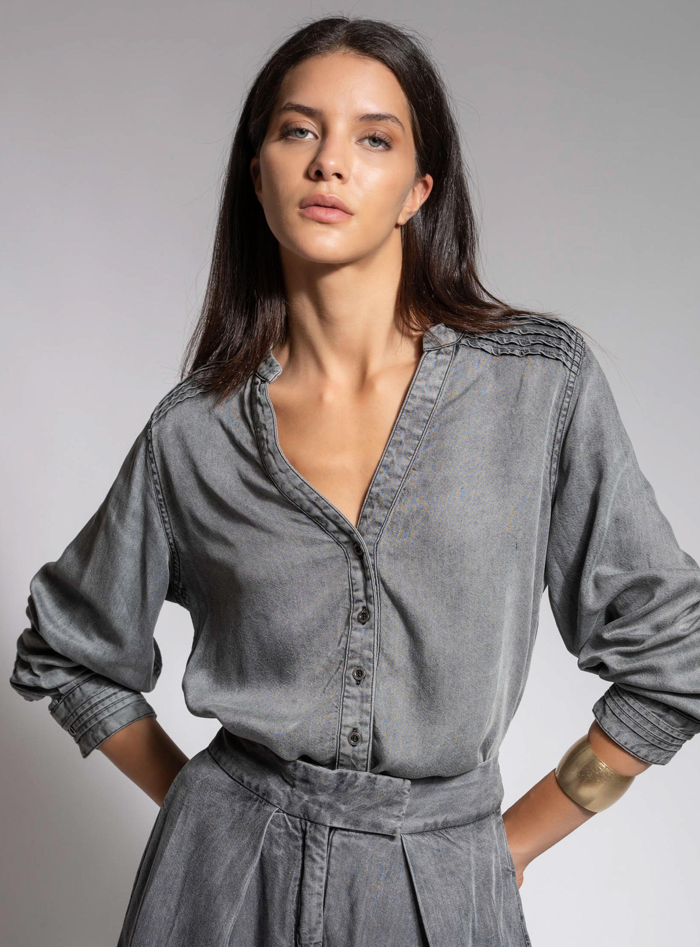 Blusa Edie Grafito-0