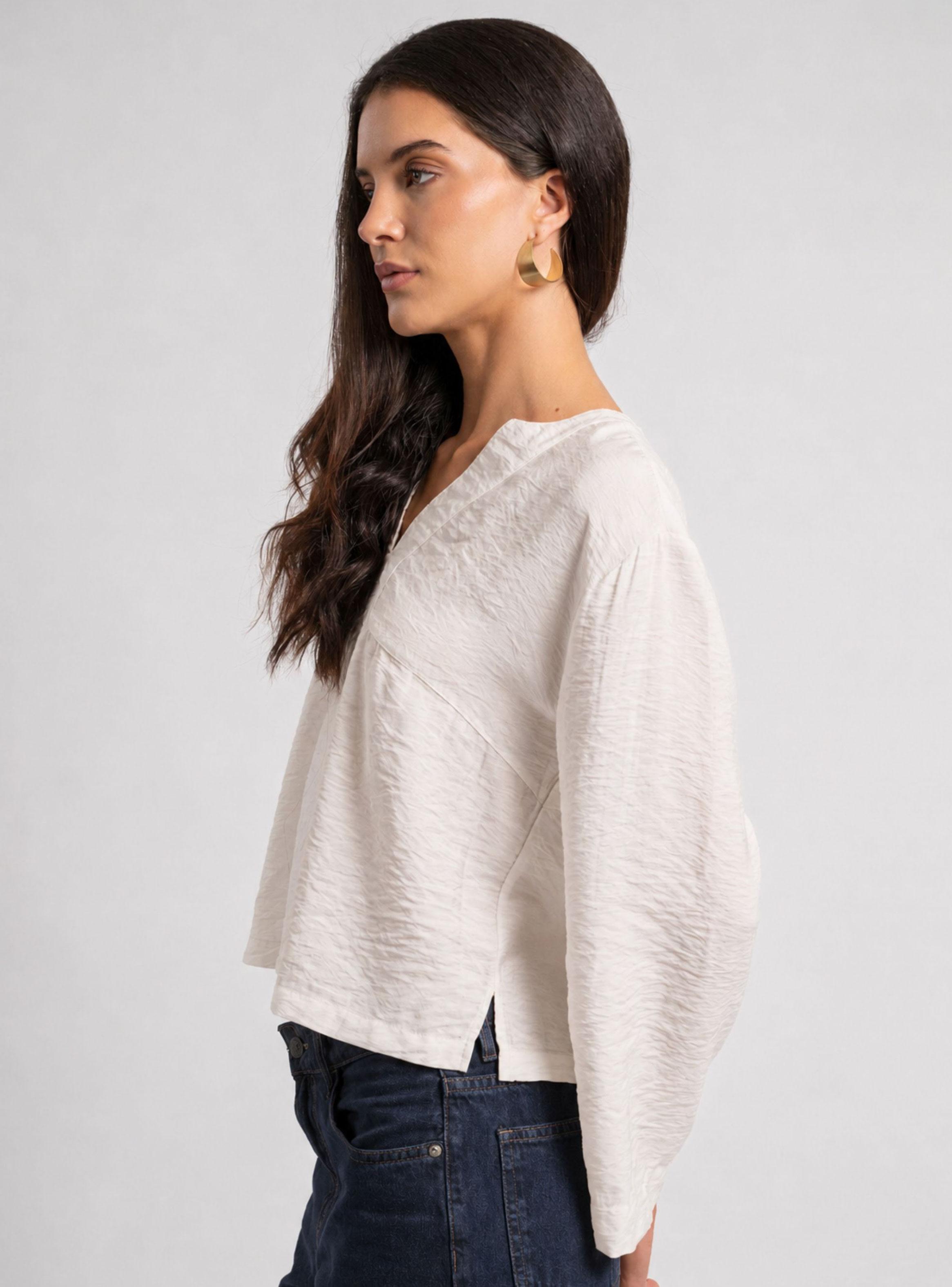 Blusa Diseño Escote en V-2