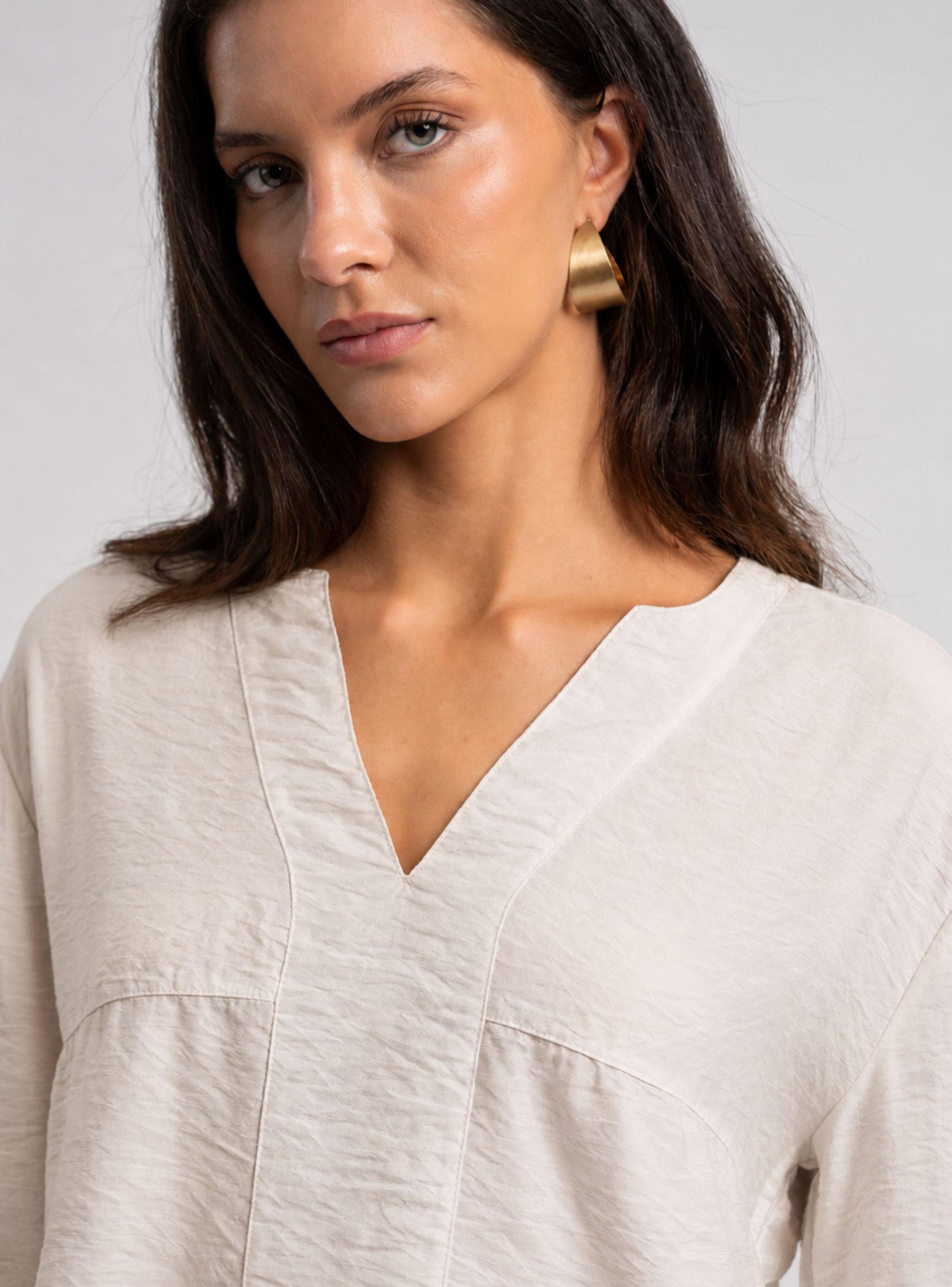 Blusa Diseño Escote en V-3
