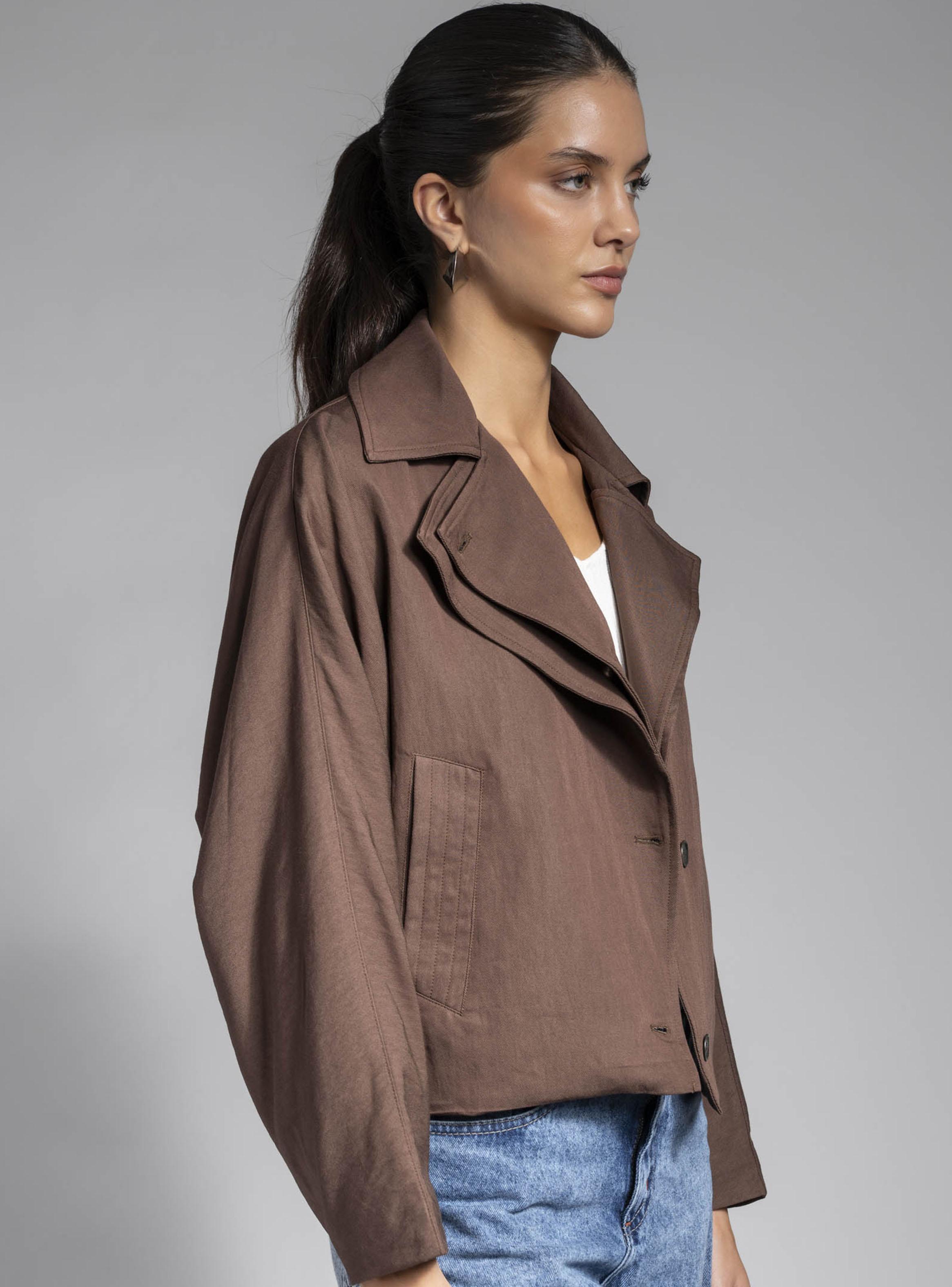 Chaqueta Franca Café-3