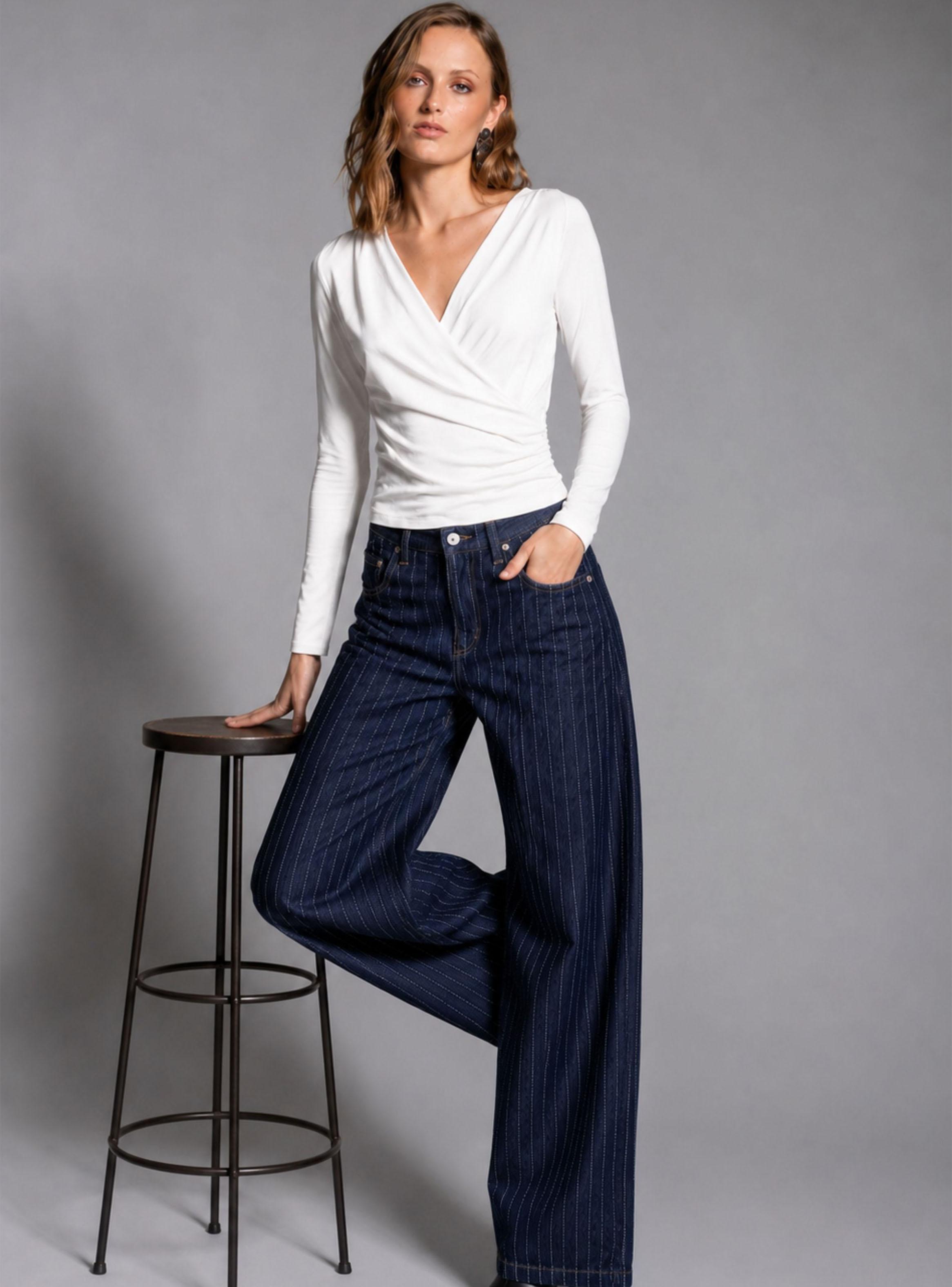 Jeans Wide Leg Rayas-2