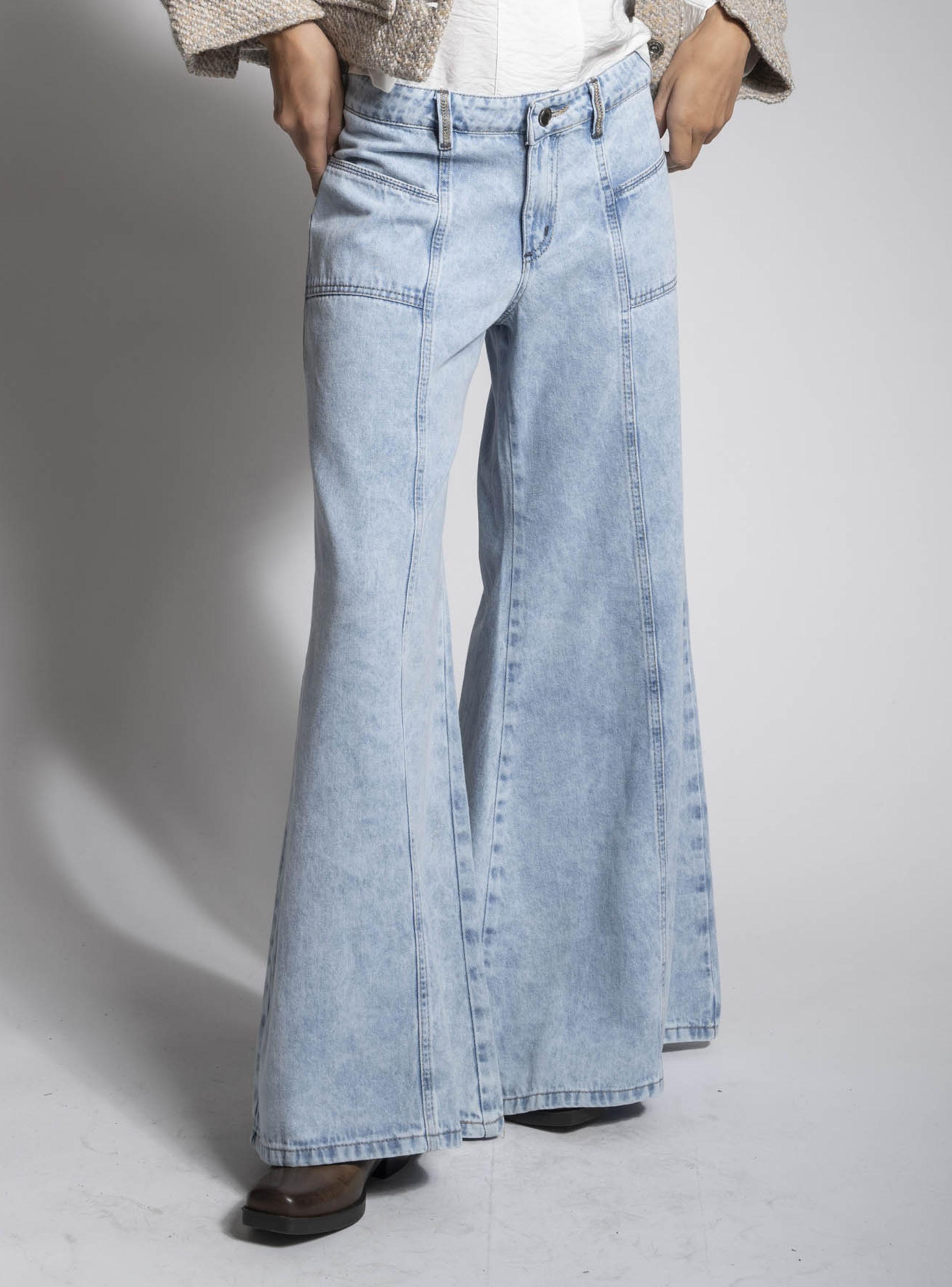 Jeans Palazzo Tiro Medio-3