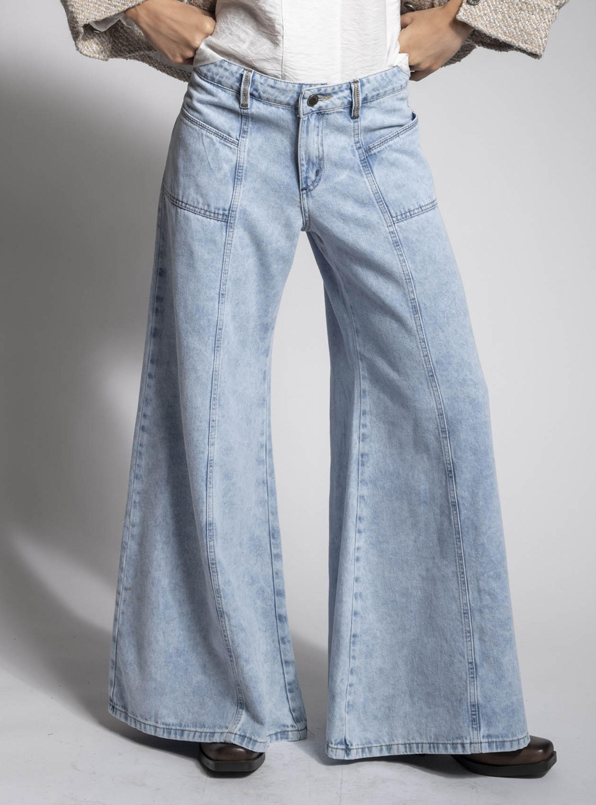 Jeans Palazzo Tiro Medio-2