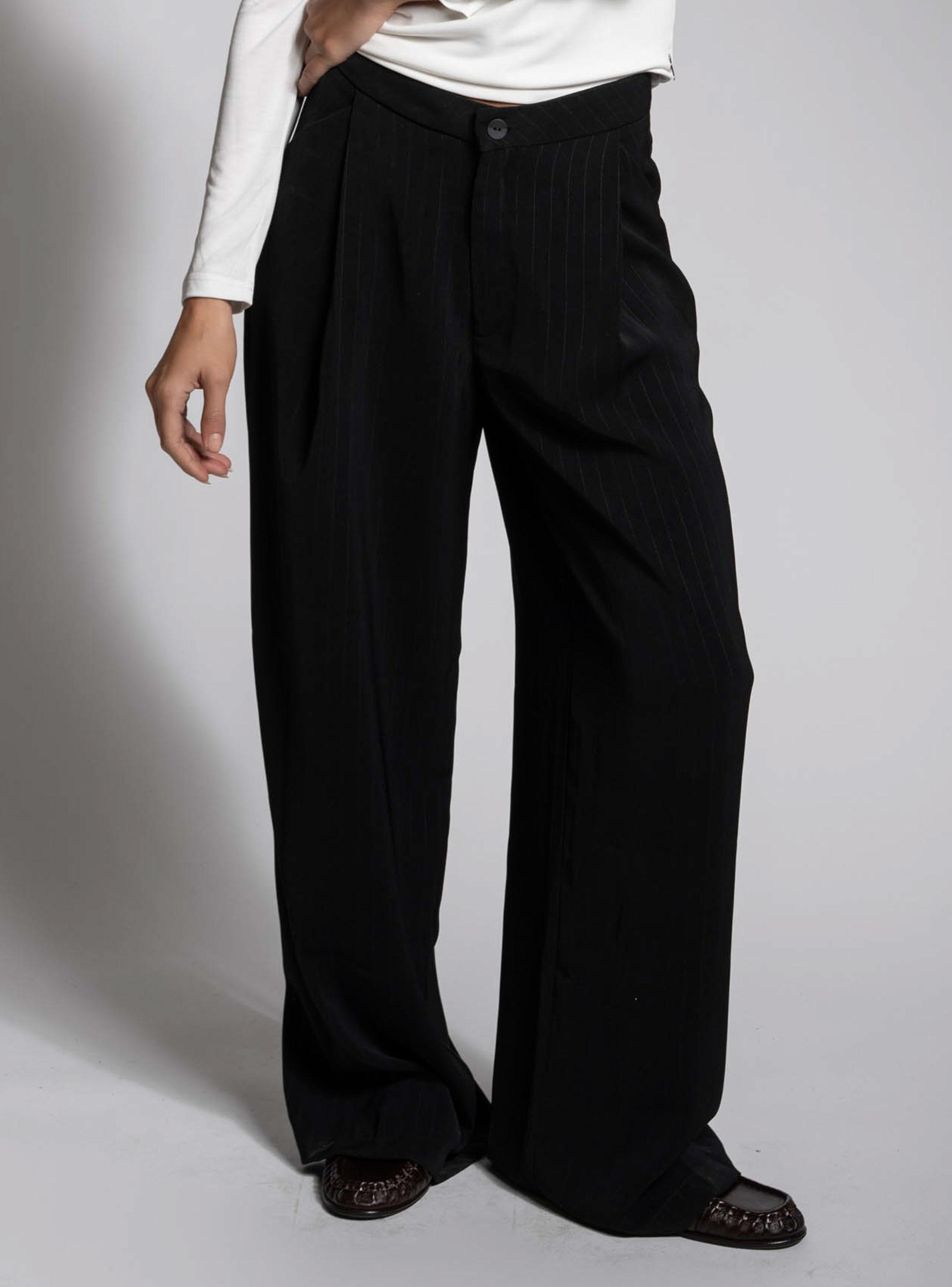 Pantalón Sastrero Líneas Wide Leg-2