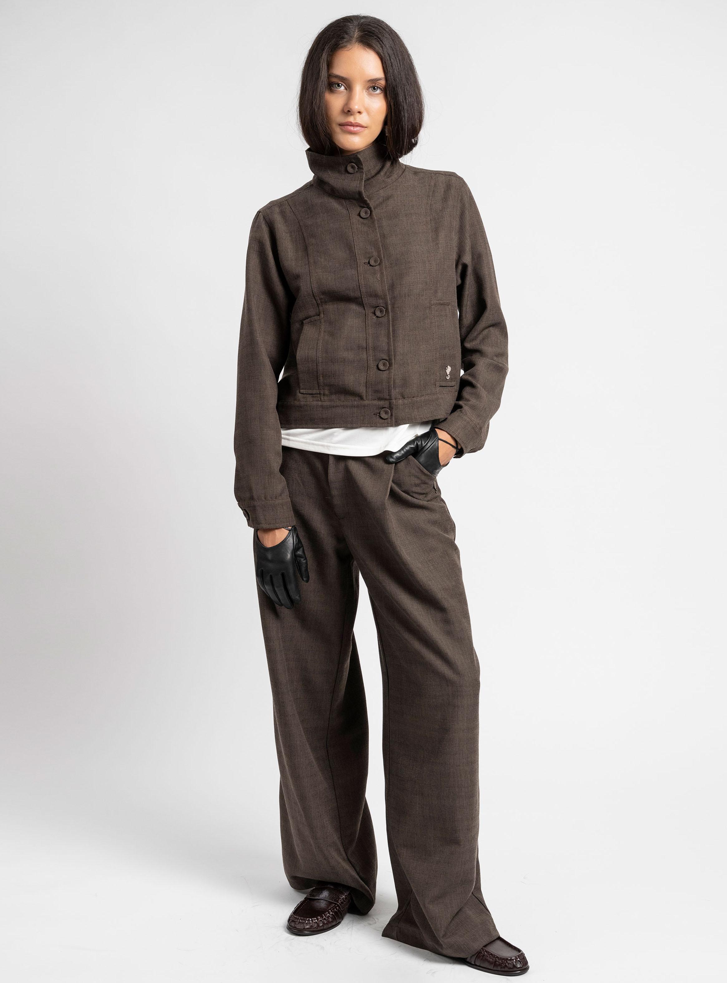 Pantalón Wide Leg con Pinzas-5