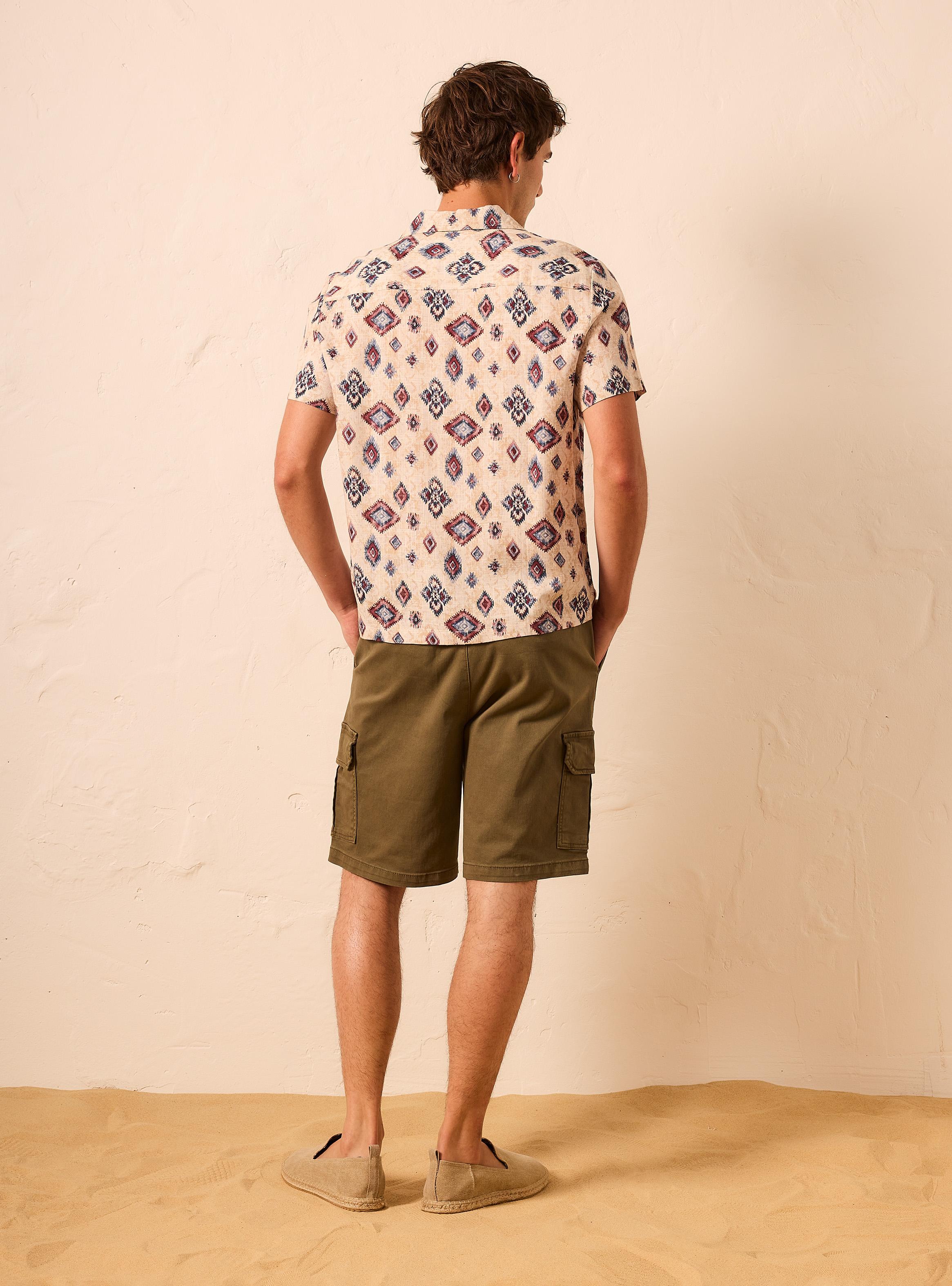 Camisa Estampado Líneas Relaxed Fit-5