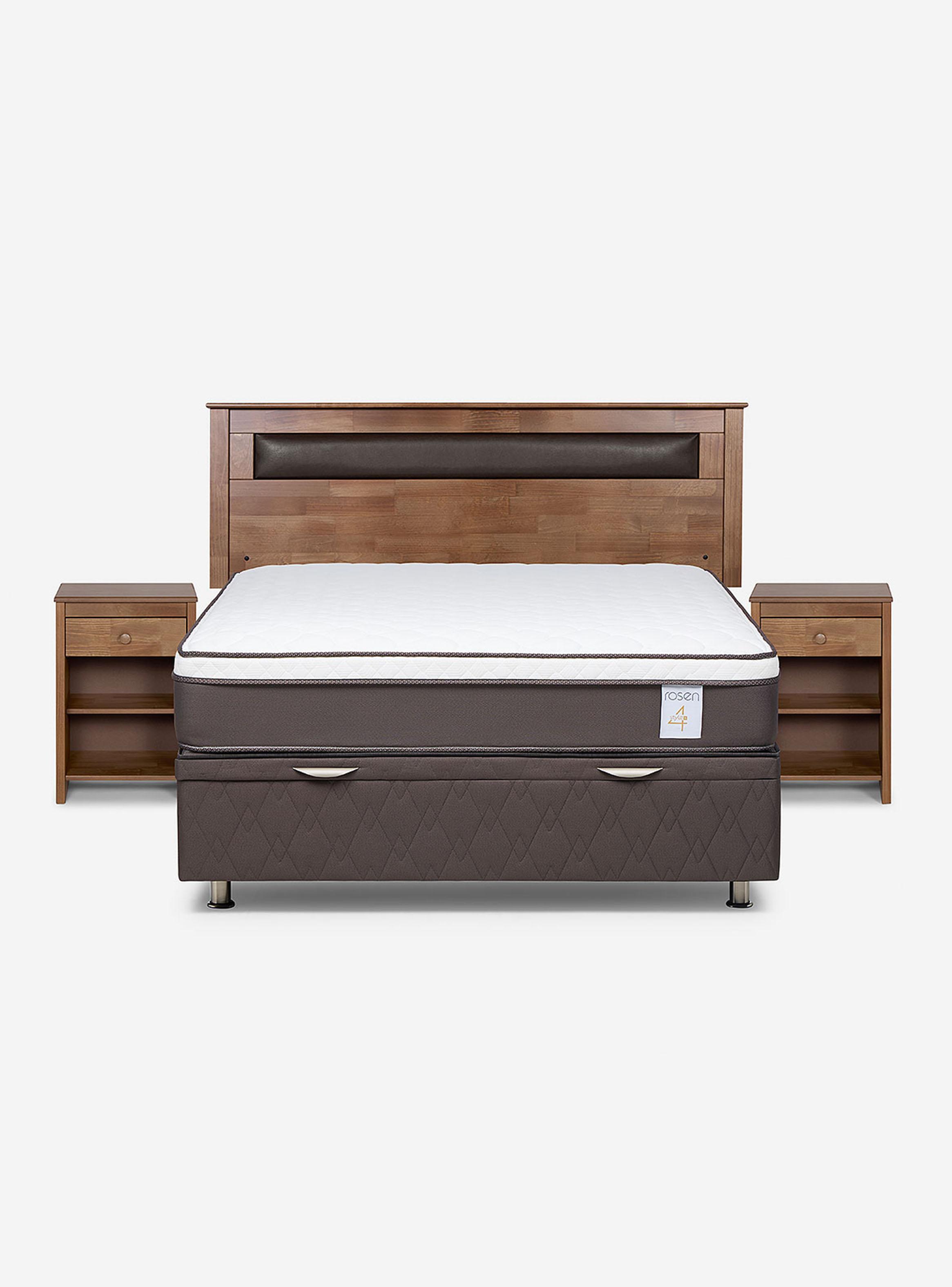 Boxet New Style 4 Plus 2 Plazas + Velador Respaldo Ferrara-1