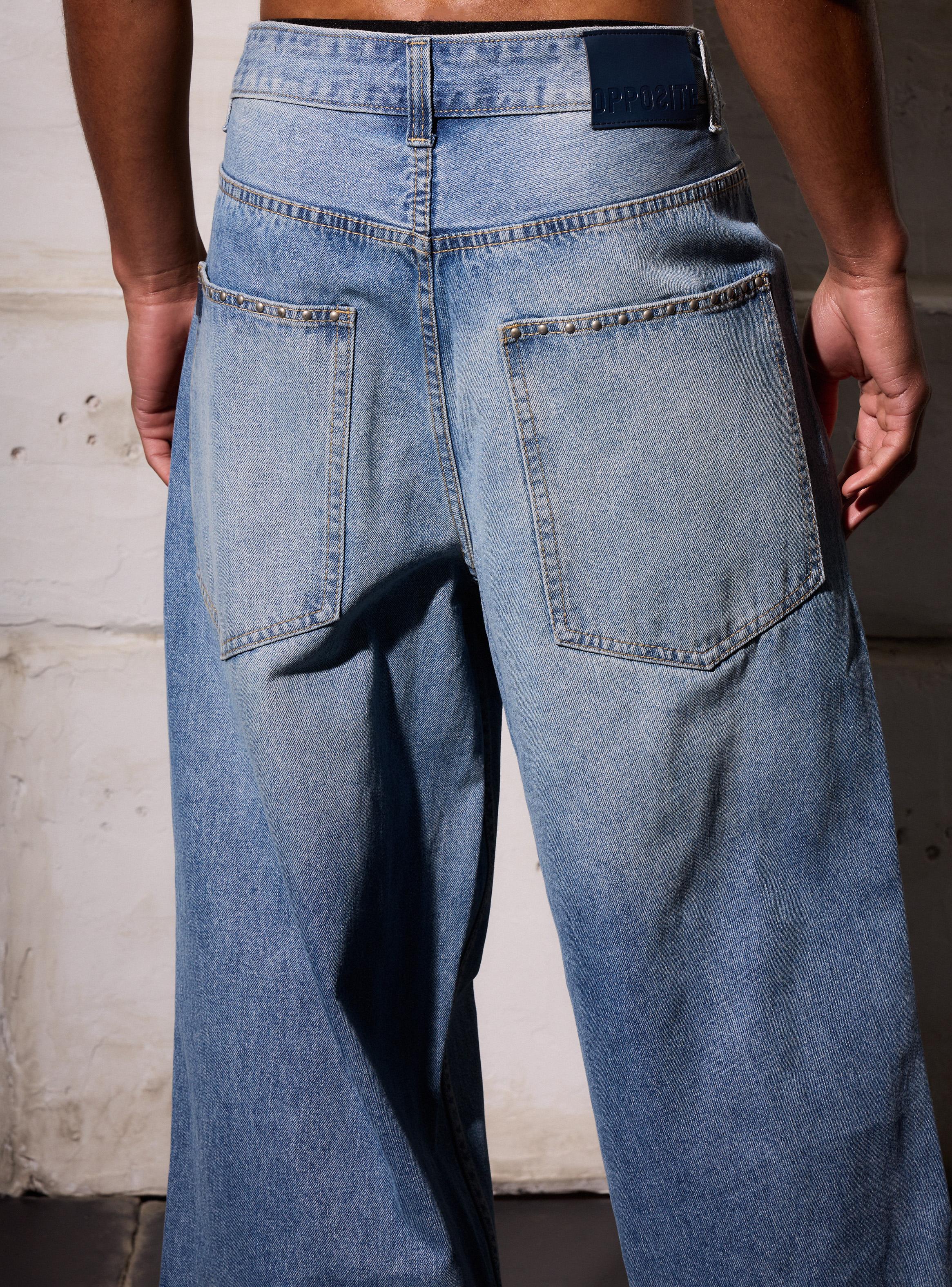 Jeans con Roturas Baggy-3