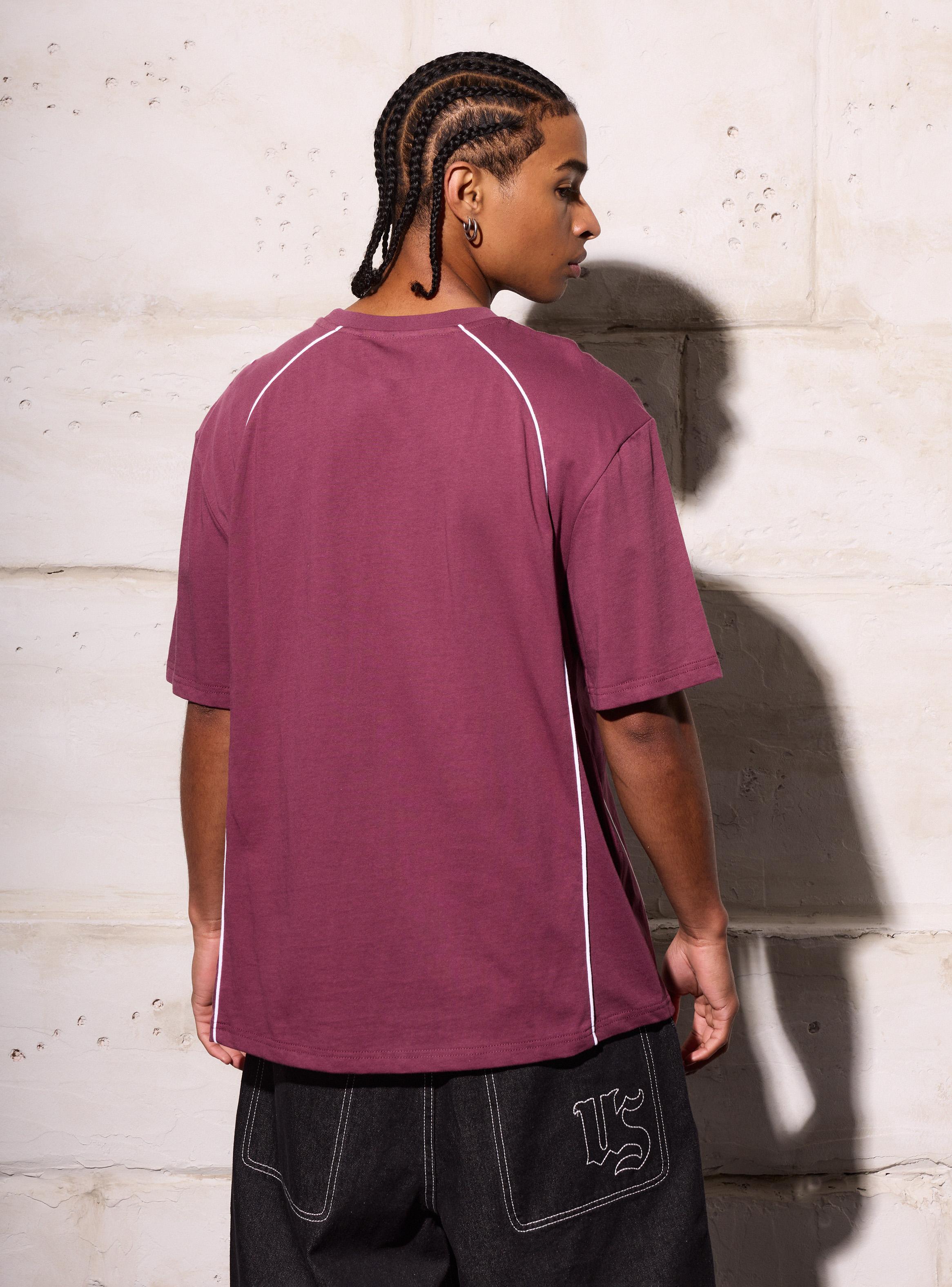 Polera con Piping en Contraste Algodón-1
