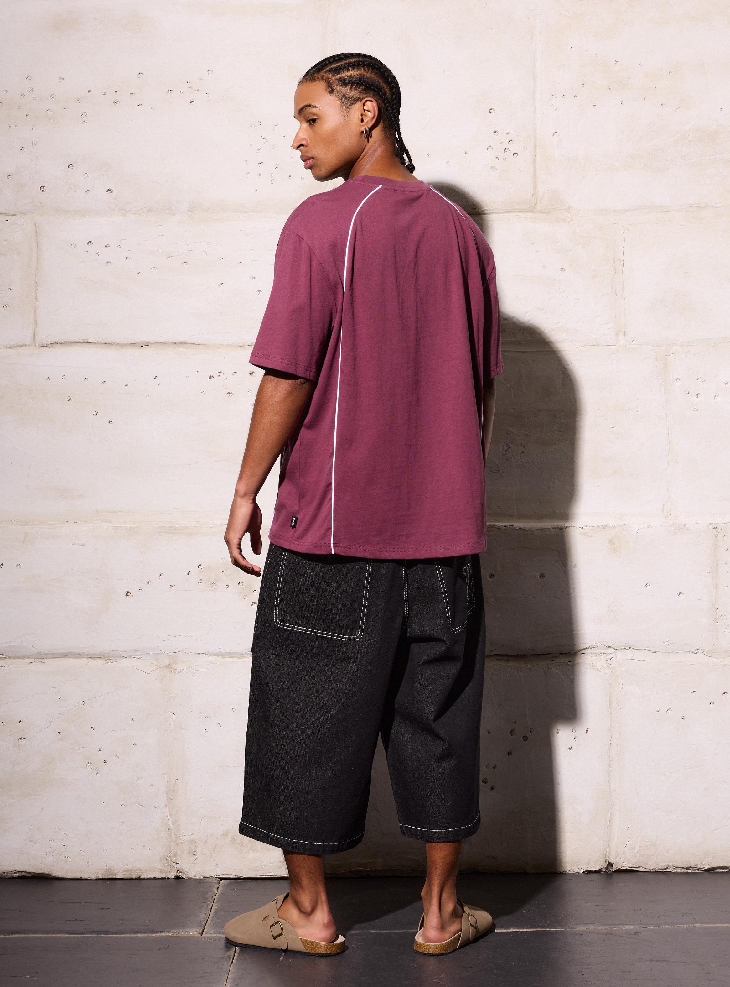Polera con Piping en Contraste Algodón-5