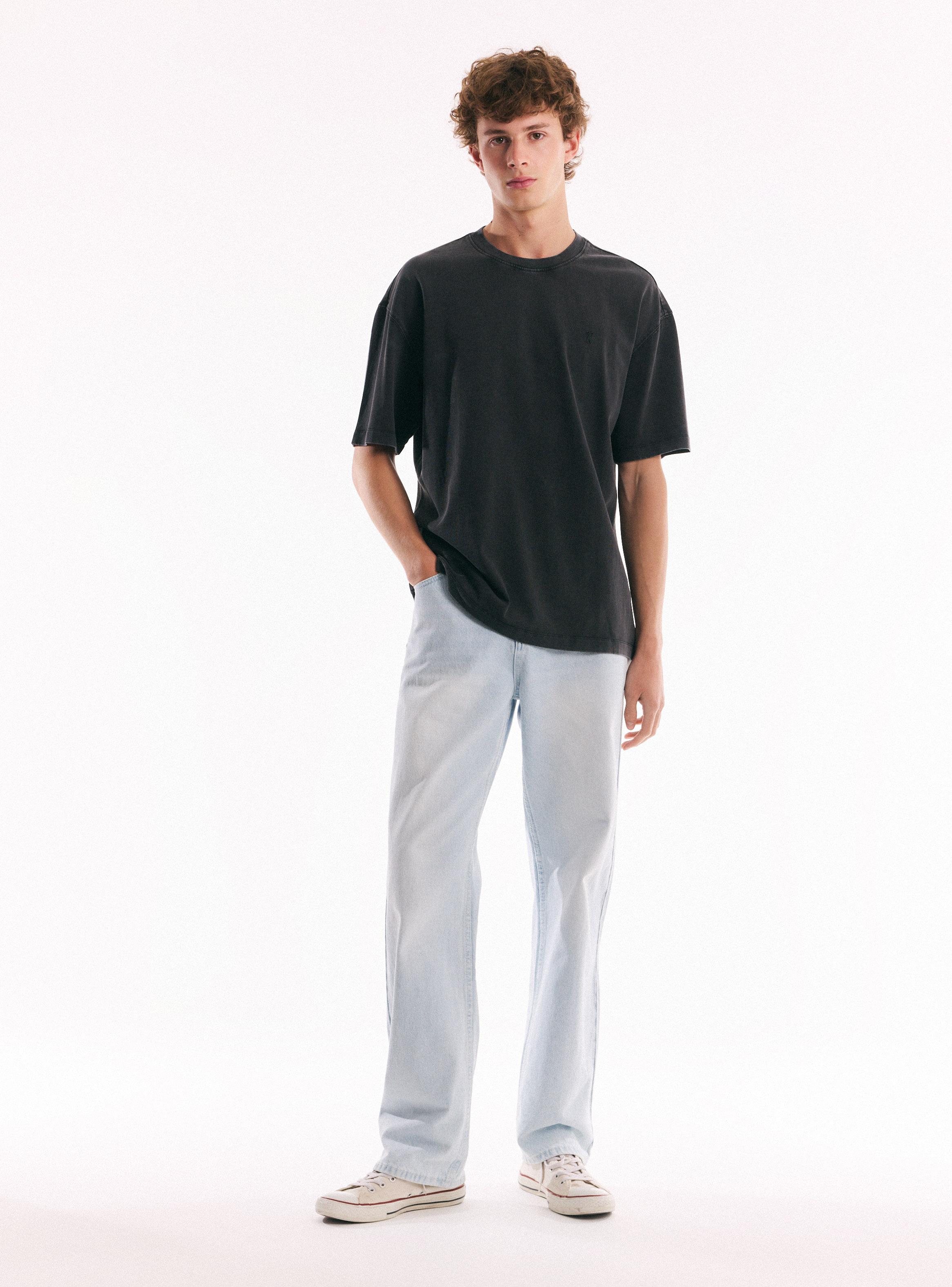 Polera Oversize Lavada Gruesa-4