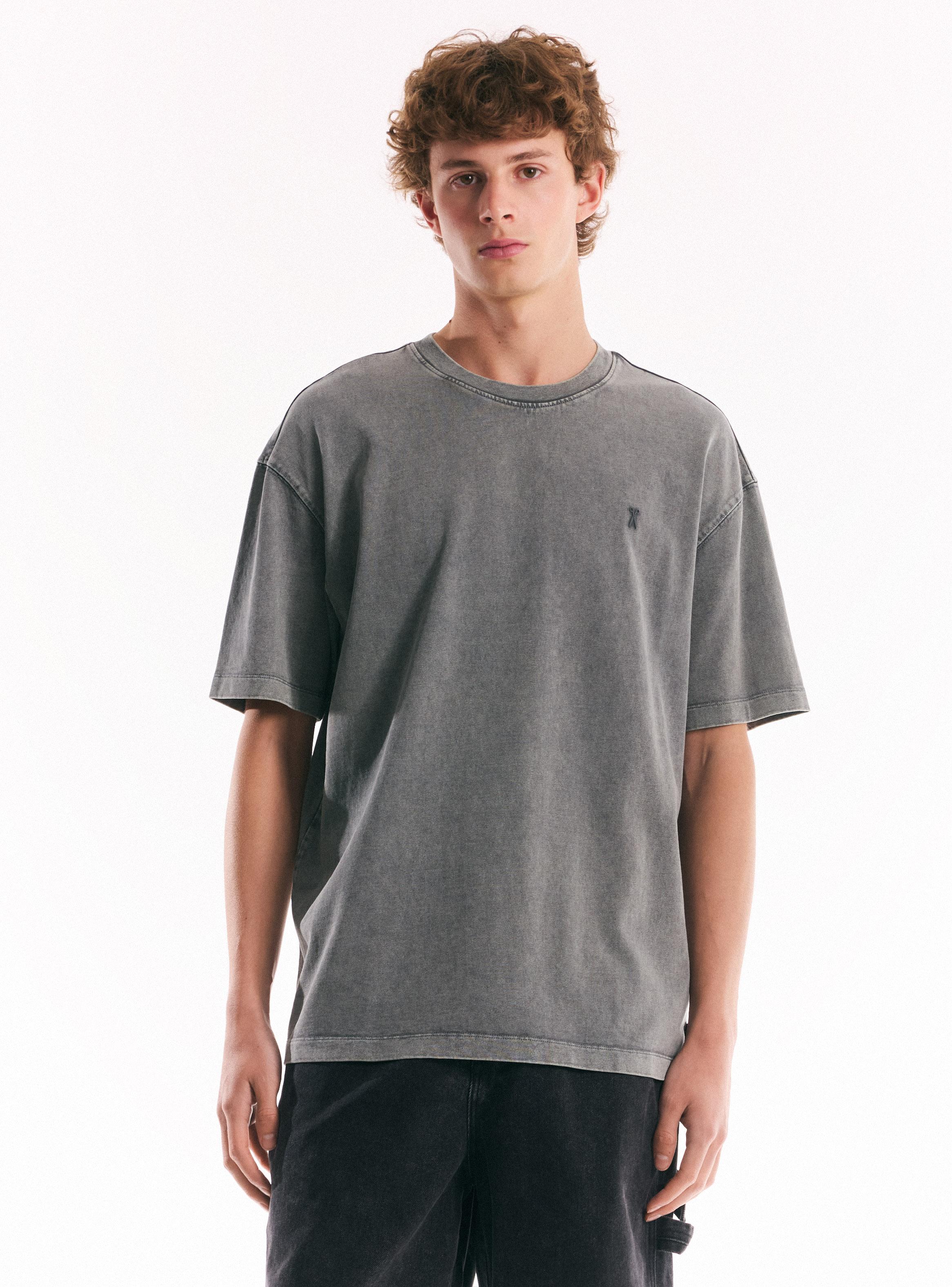 Polera Oversize Lavada Gruesa-0