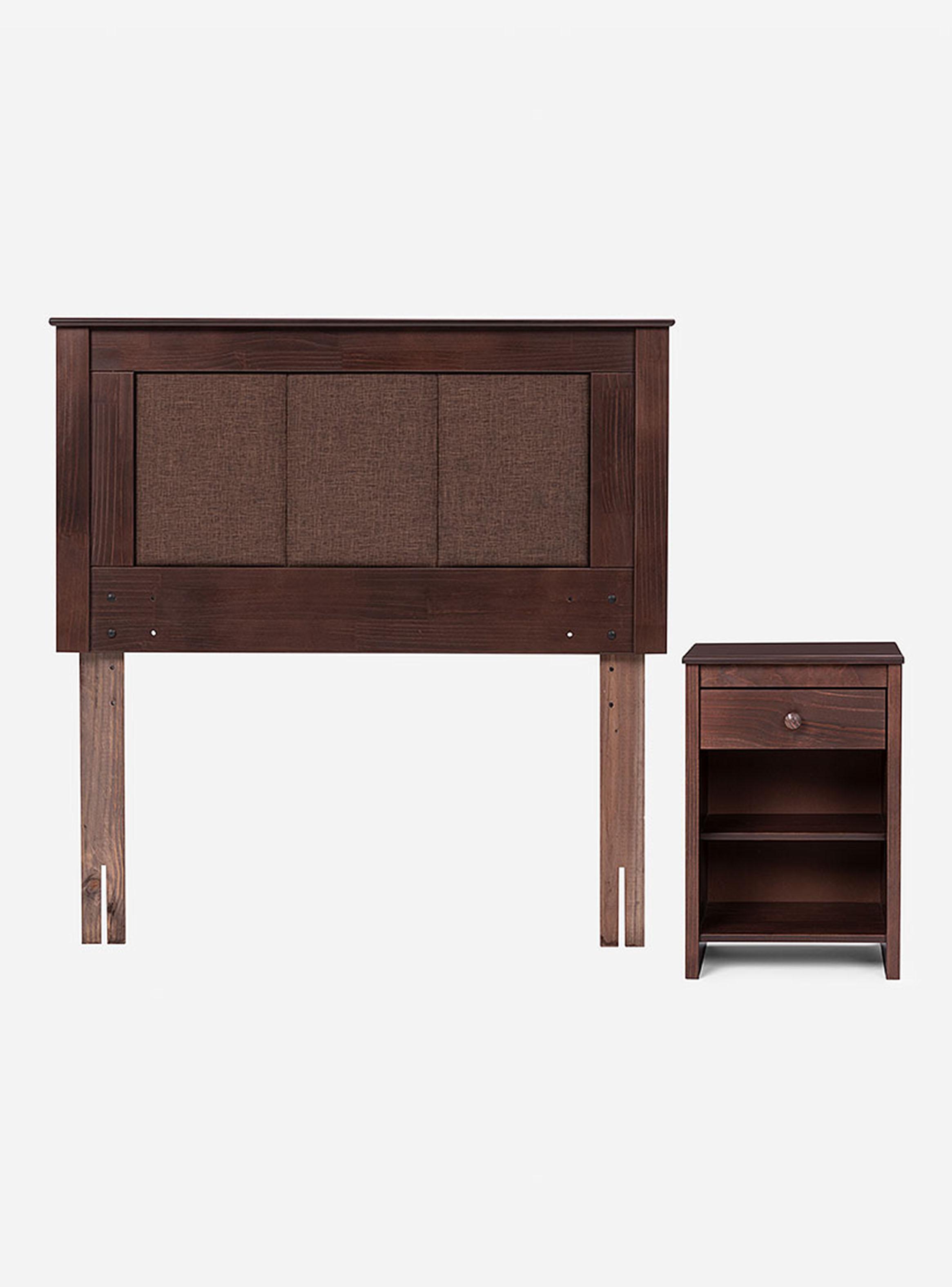 Boxet New Style 6  1.5 Plazas + Set Respaldo Velador Rachel-2