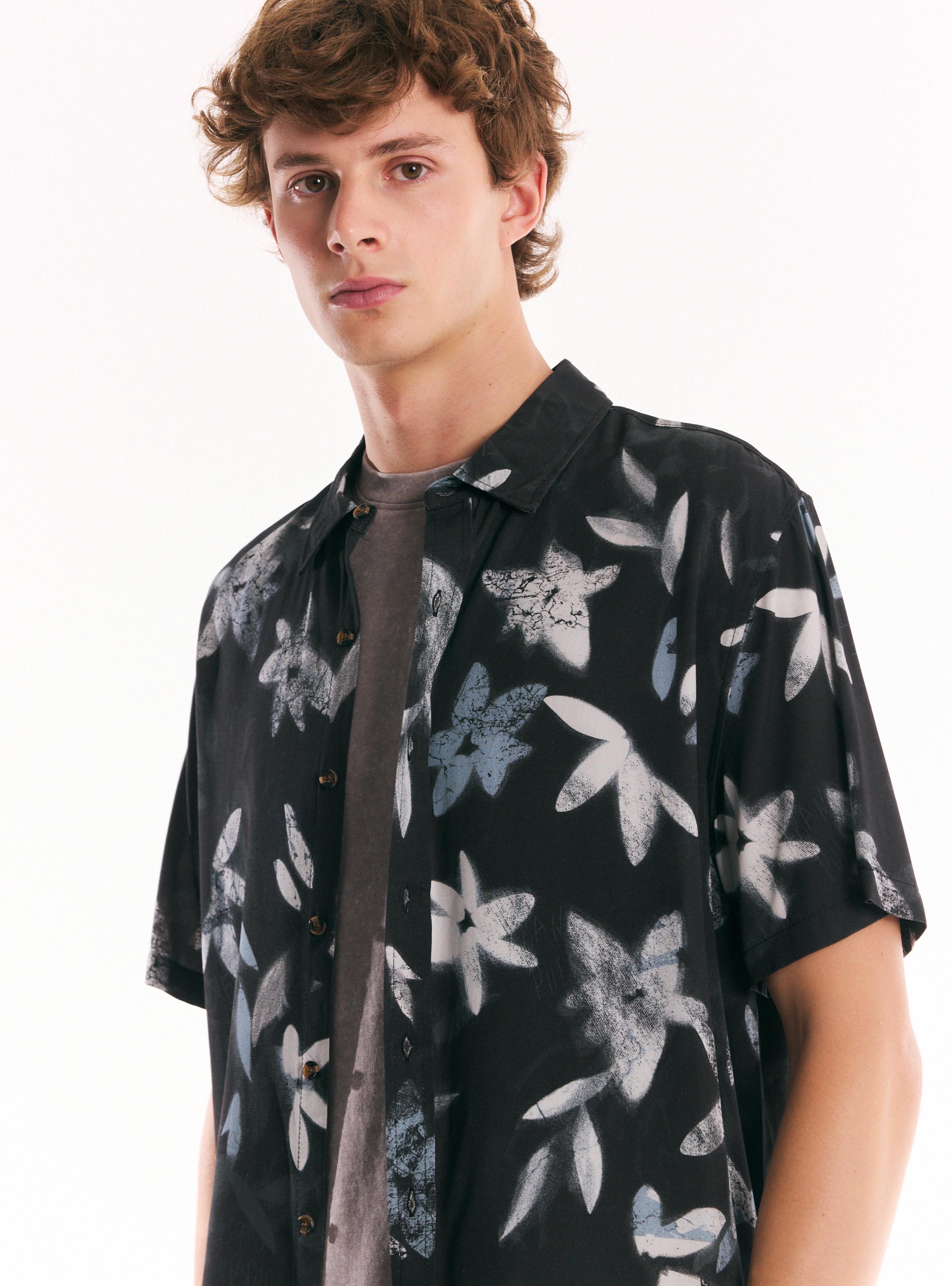 Camisa en Viscosa Estampada-2