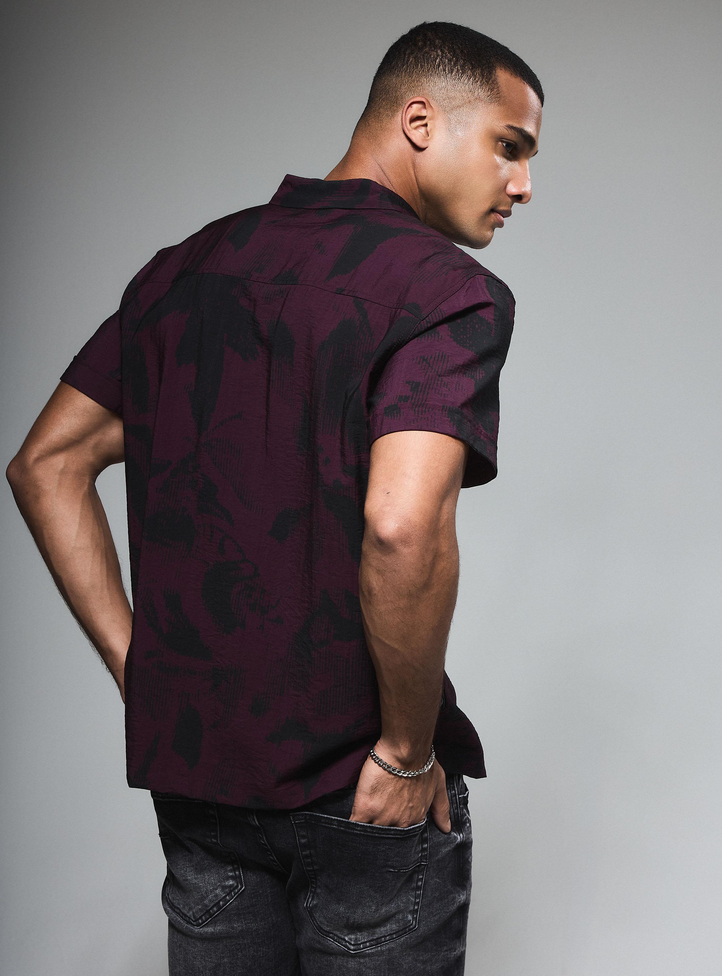 Camisa Estampado Botánico Regular Fit-1