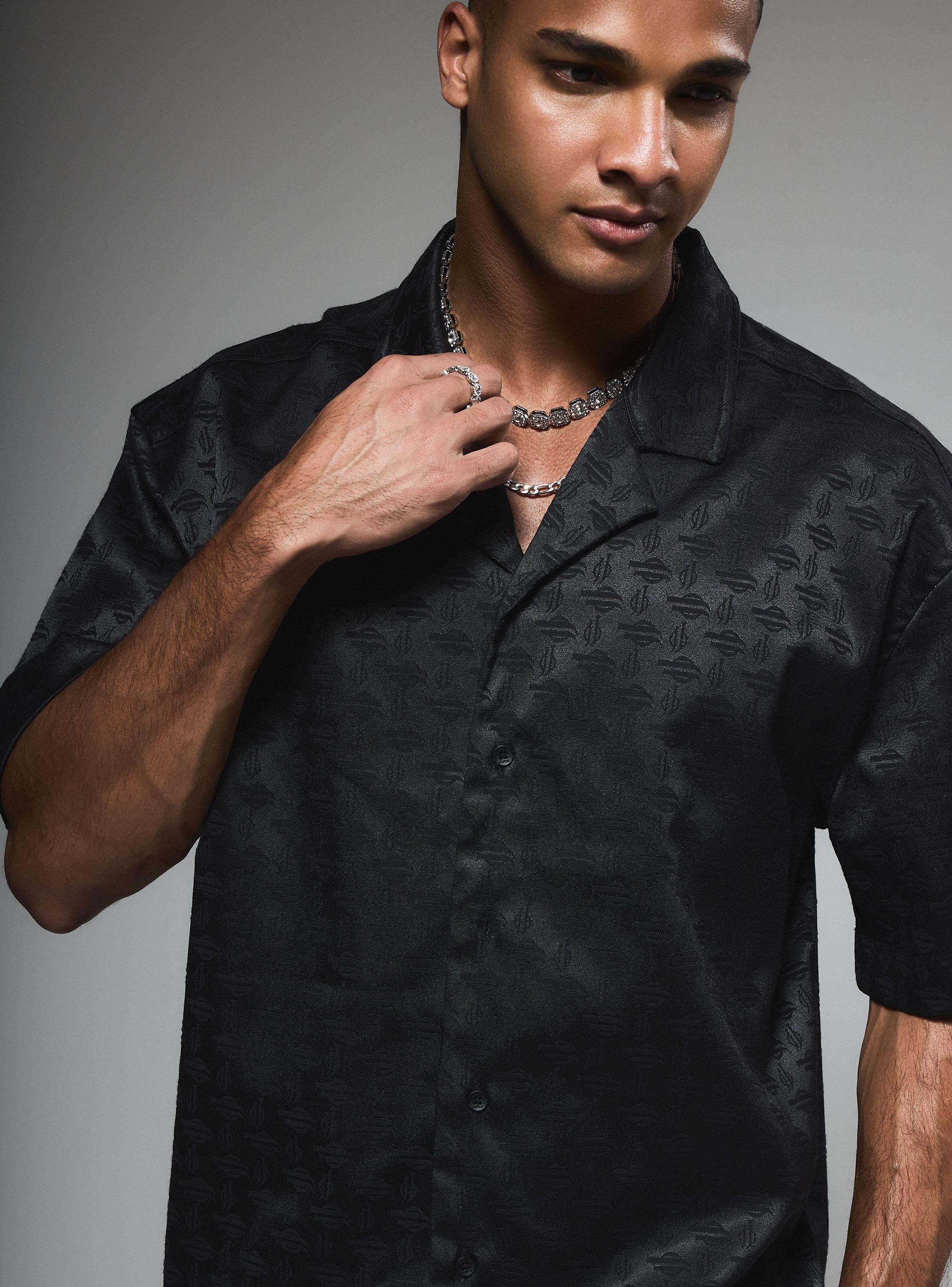 Camisa Jacquard Satinado Regular Fit-3