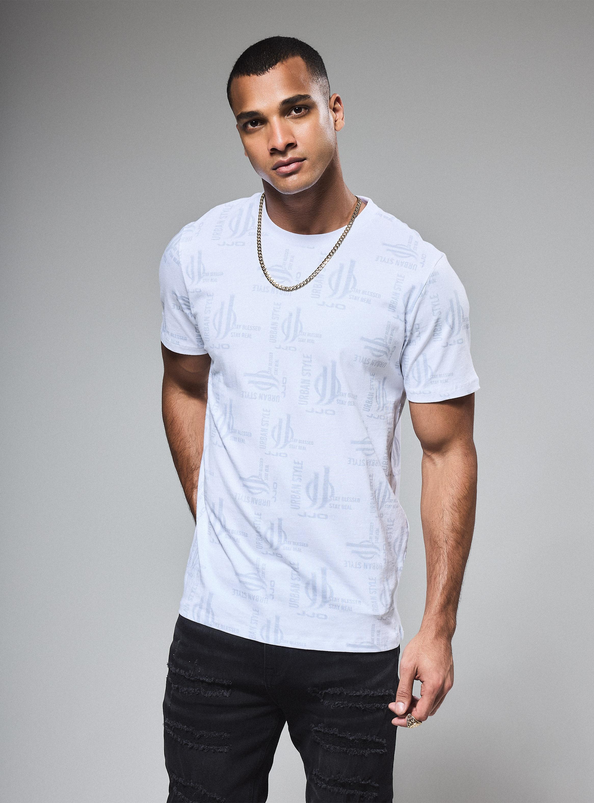 Polera Estampado Texto Difuso-0