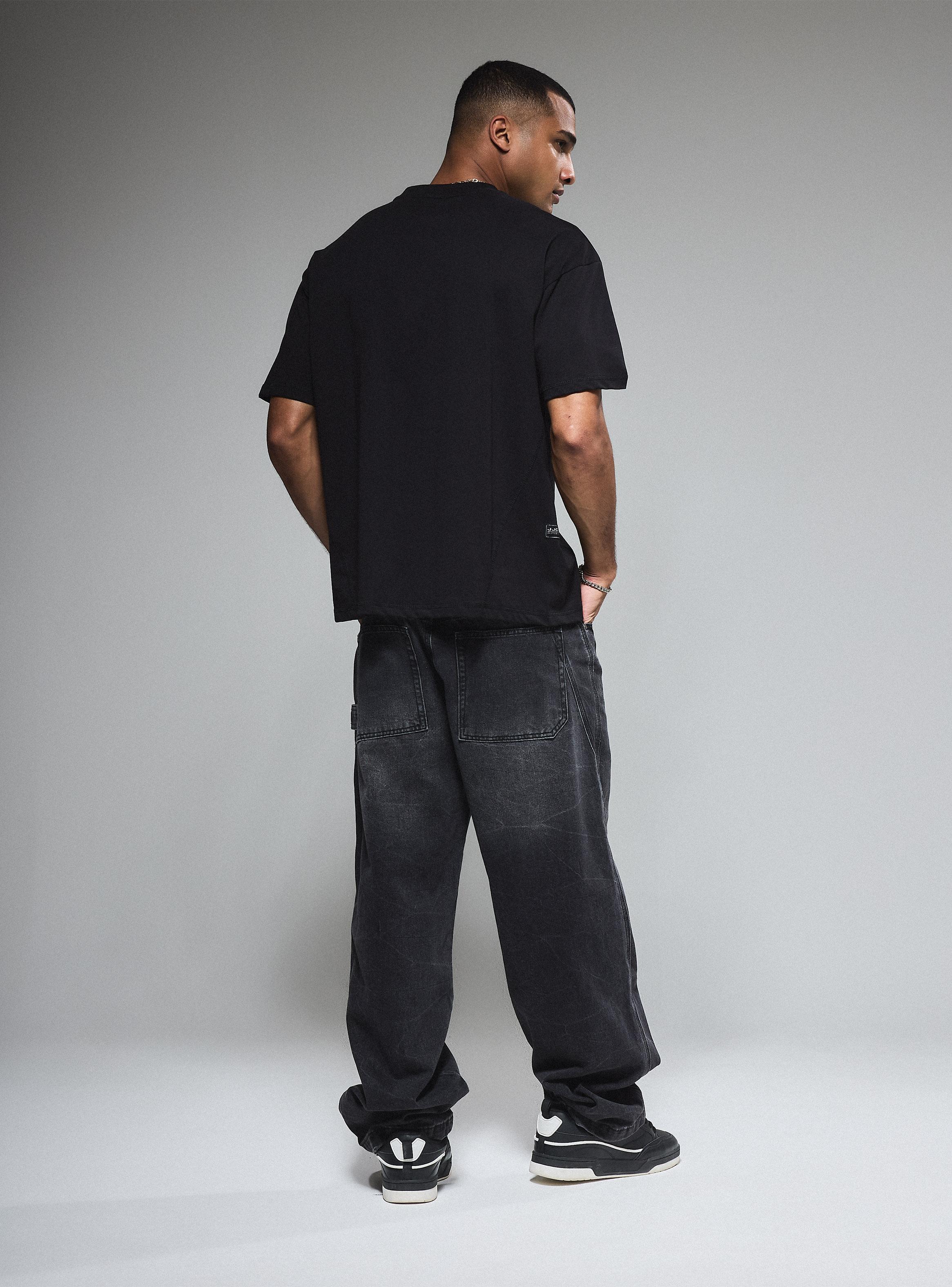 Polera Estampado Texto Frontal Manga Corta-5