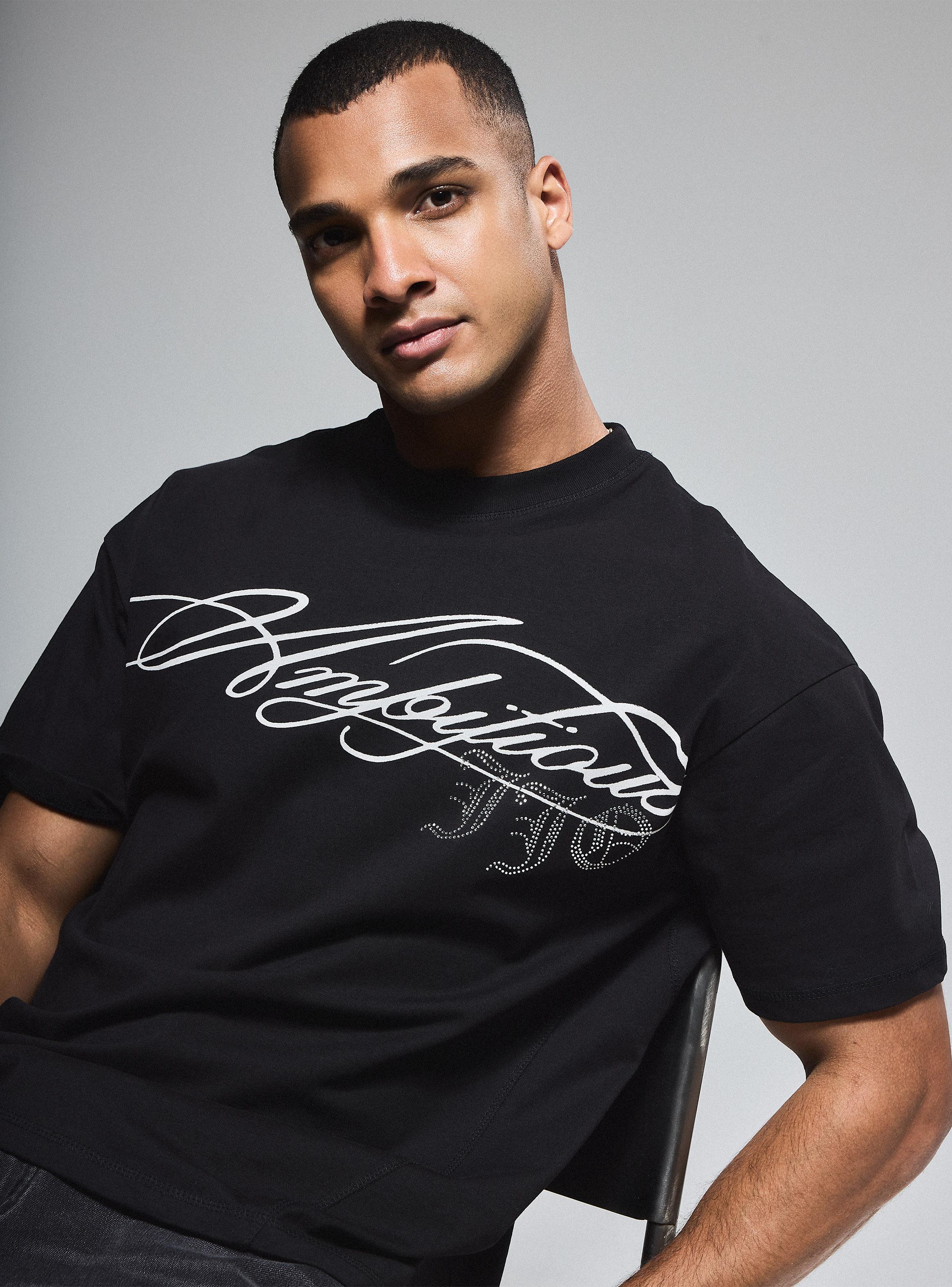 Polera Estampado Texto Frontal Manga Corta-2