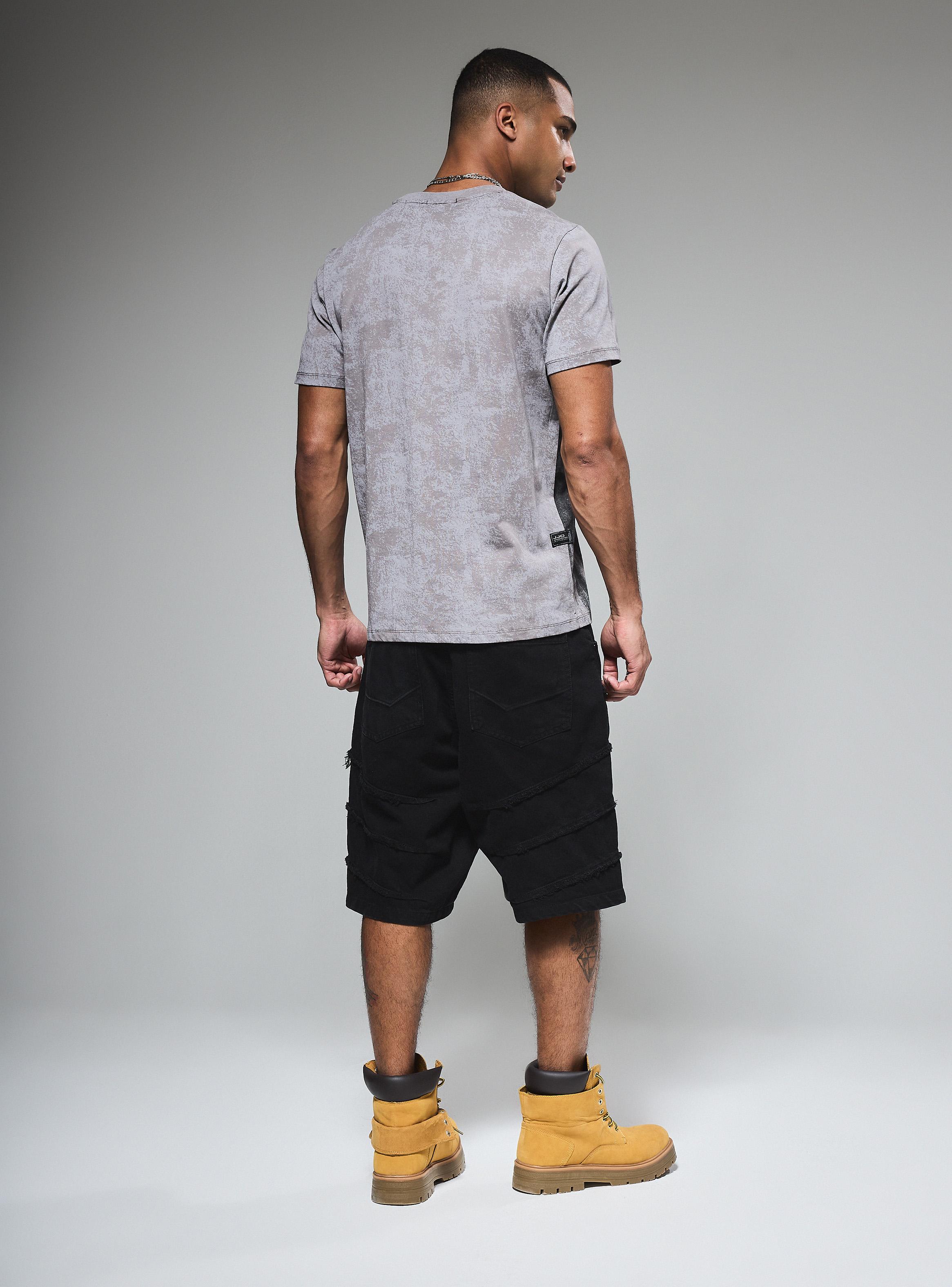 Short Pinza Deshilachado Relaxed Fit Medio-5