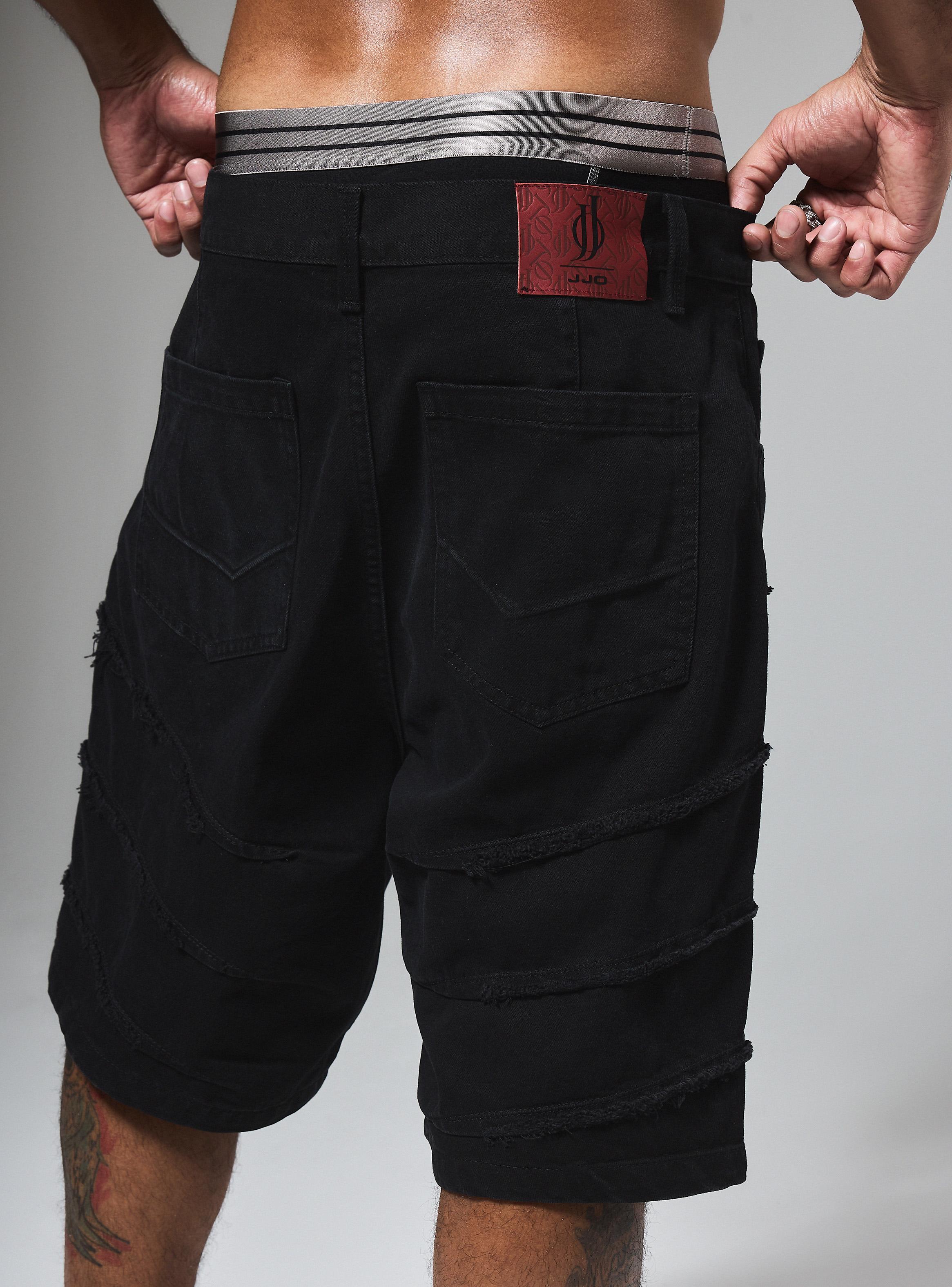 Short Pinza Deshilachado Relaxed Fit Medio-3
