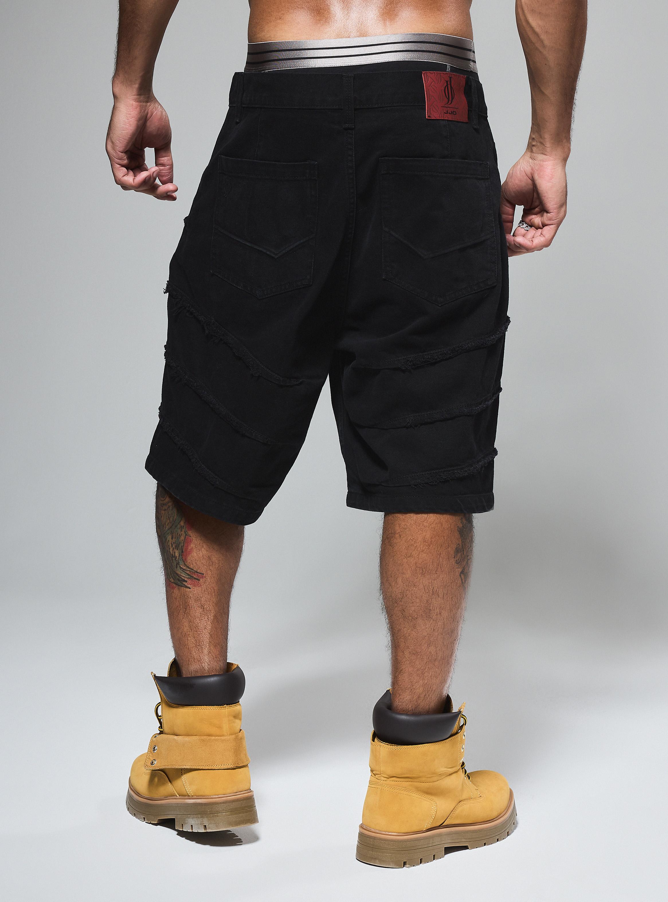 Short Pinza Deshilachado Relaxed Fit Medio-1