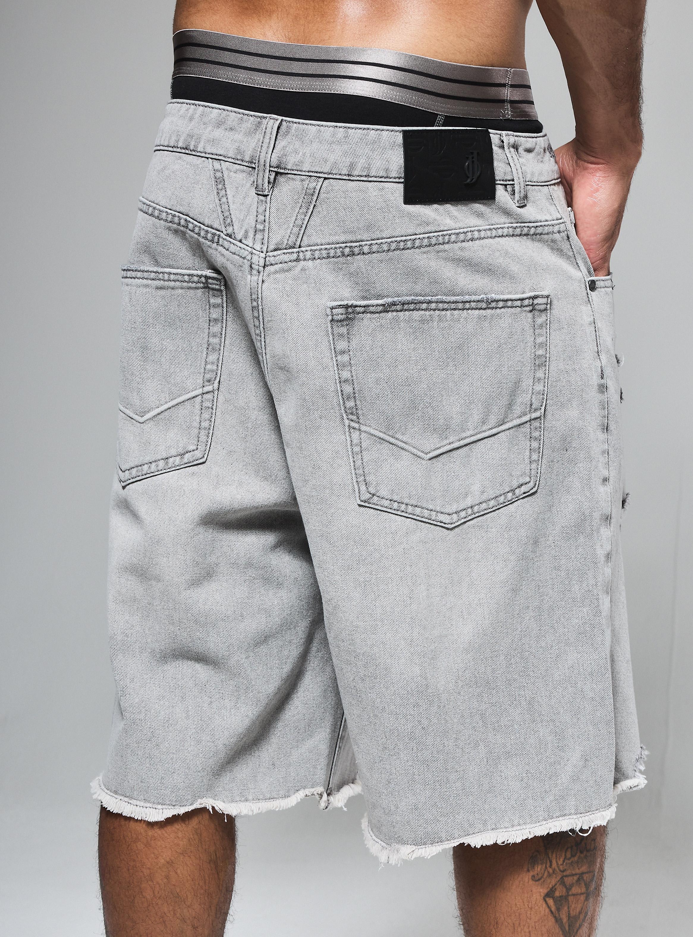 Short Roturas Grandes Regular Fit Medio-3