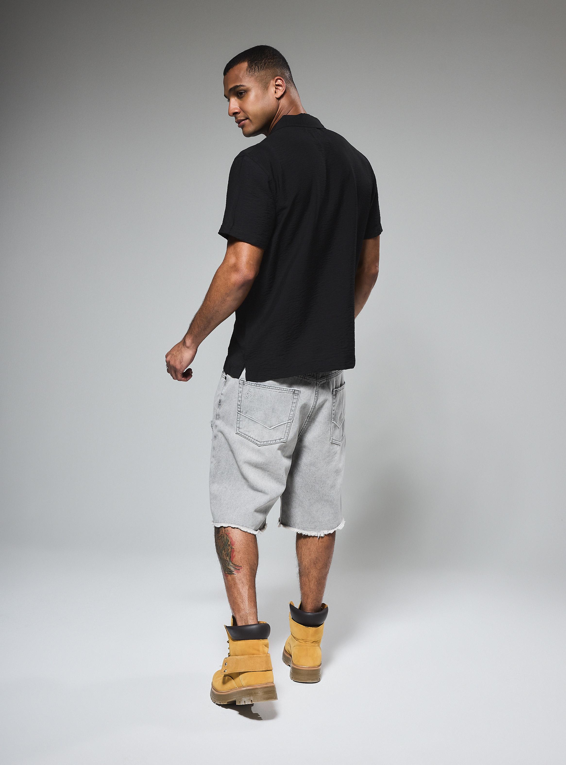 Short Roturas Grandes Regular Fit Medio-5