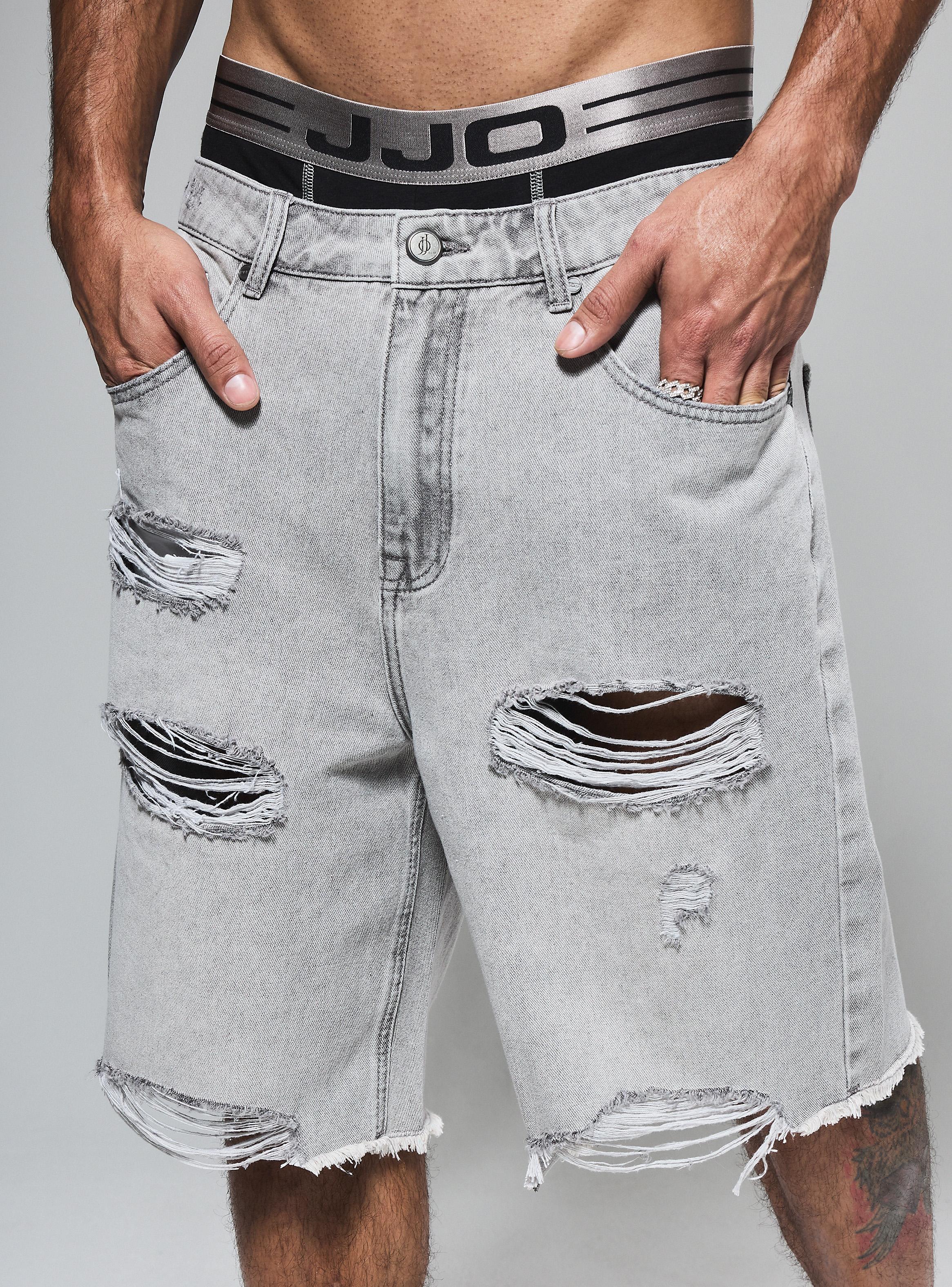 Short Roturas Grandes Regular Fit Medio-2