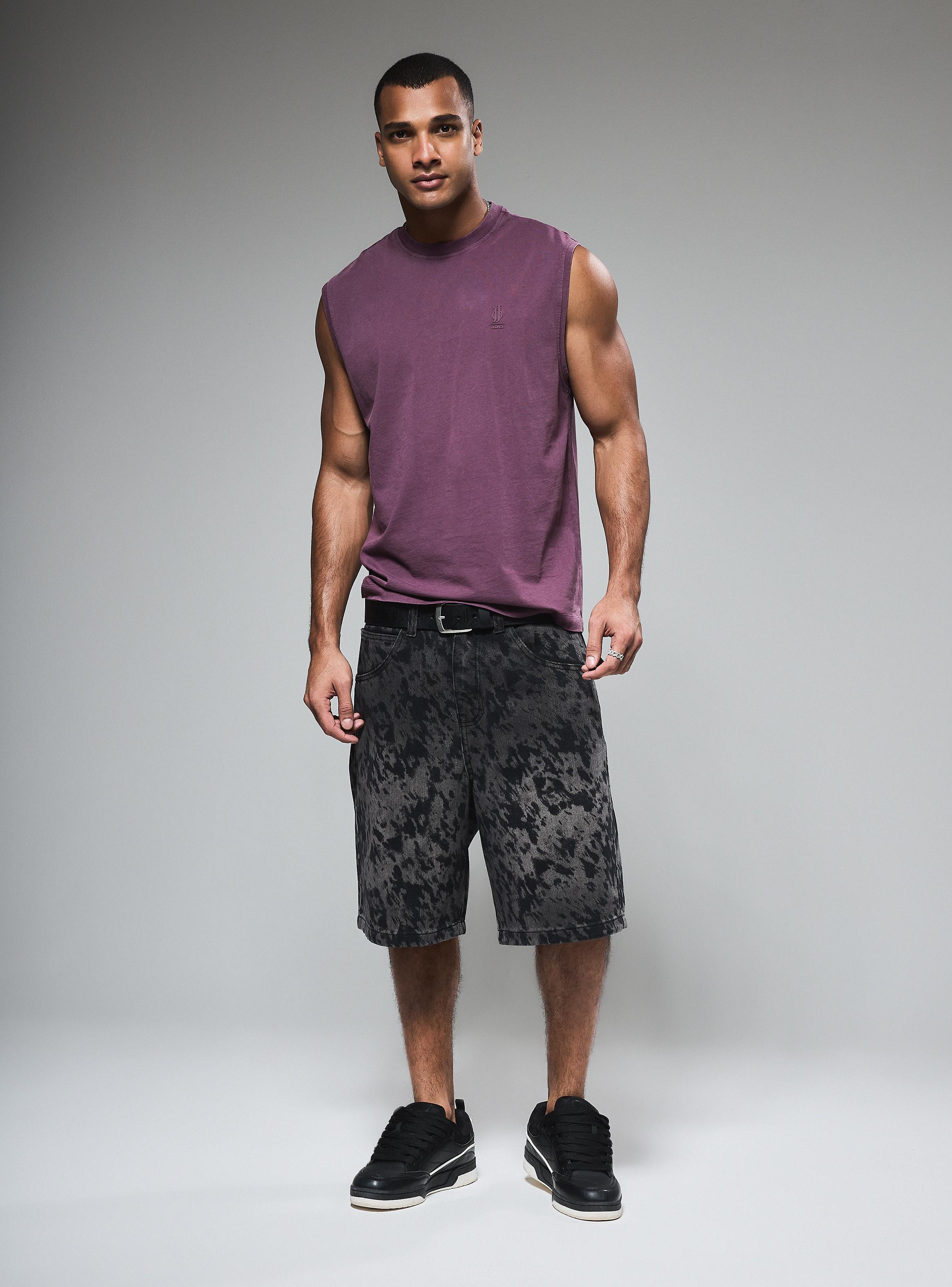 Short Estampado Animal Print Regular Fit-4