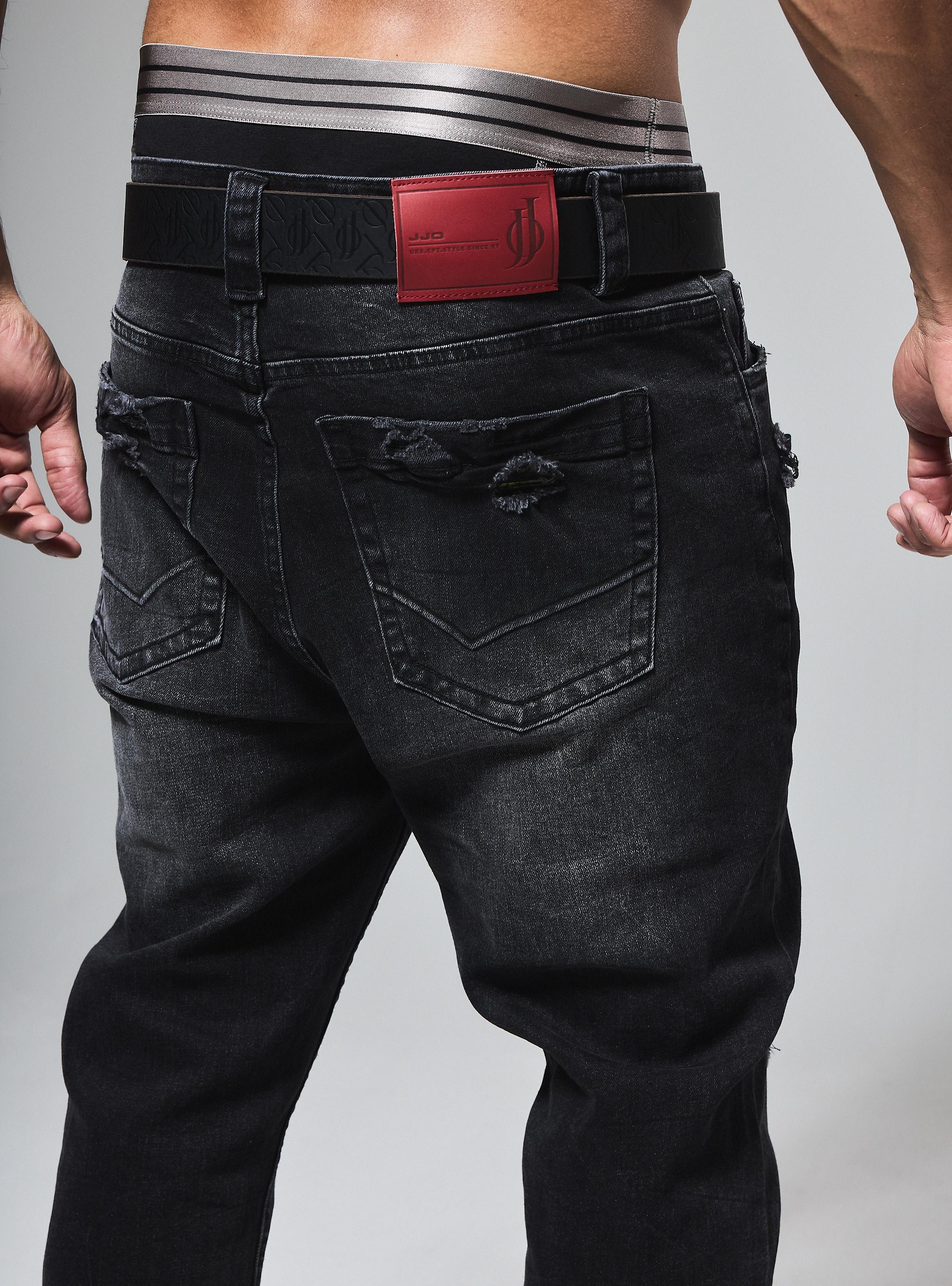 Jeans Skinny Flare Roturas y Desgastado-3