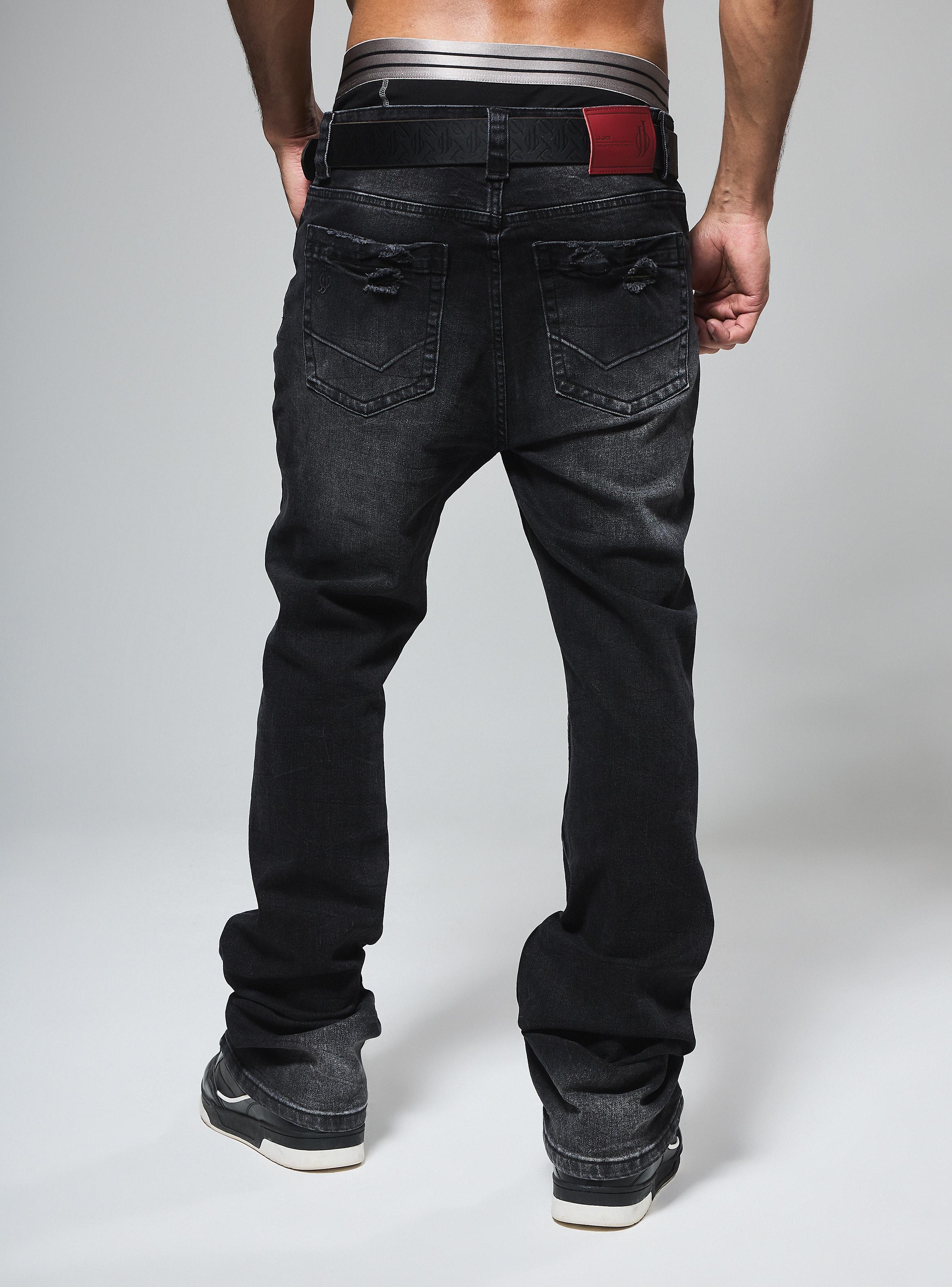Jeans Skinny Flare Roturas y Desgastado-1
