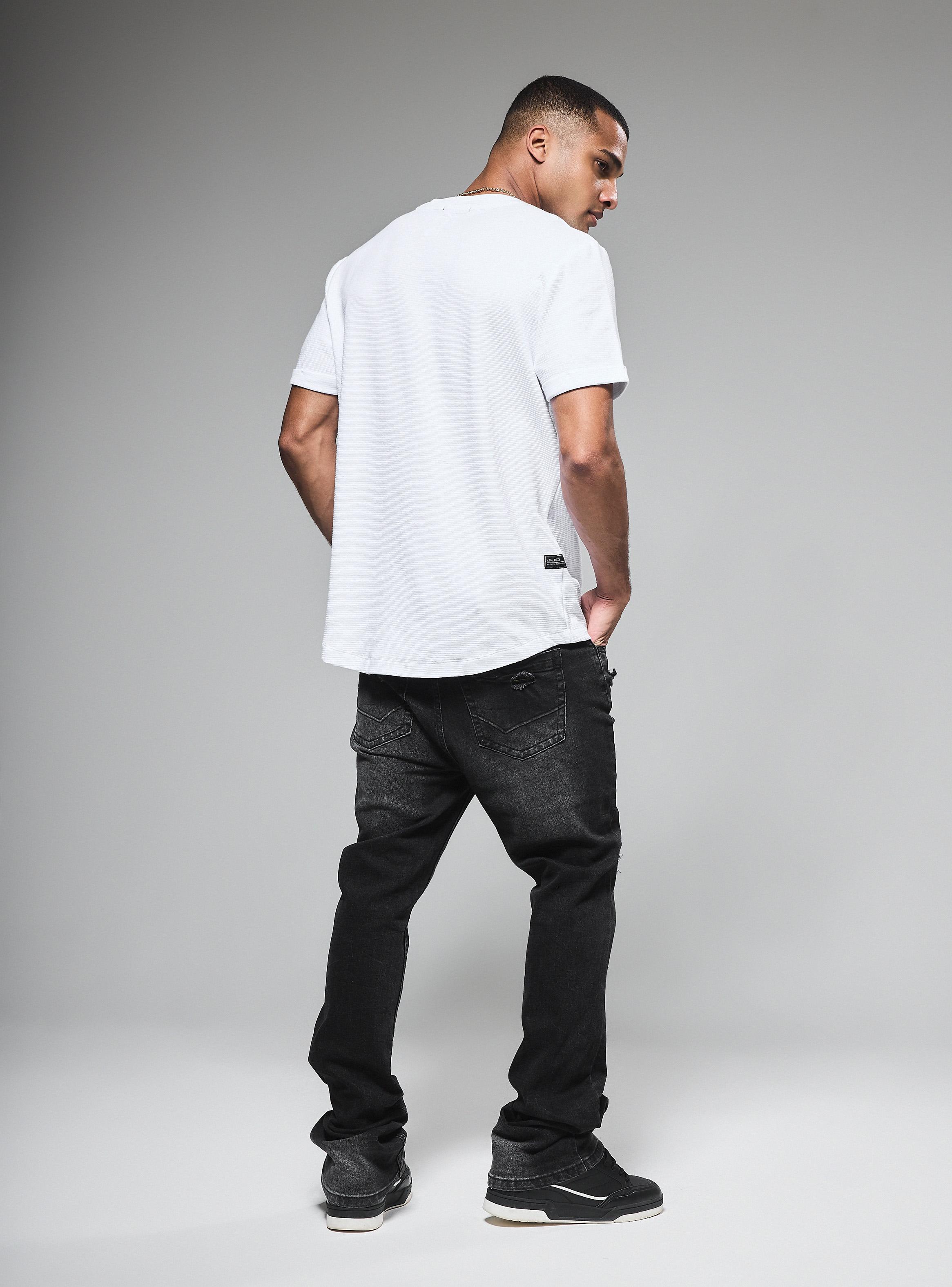 Jeans Skinny Flare Roturas y Desgastado-5