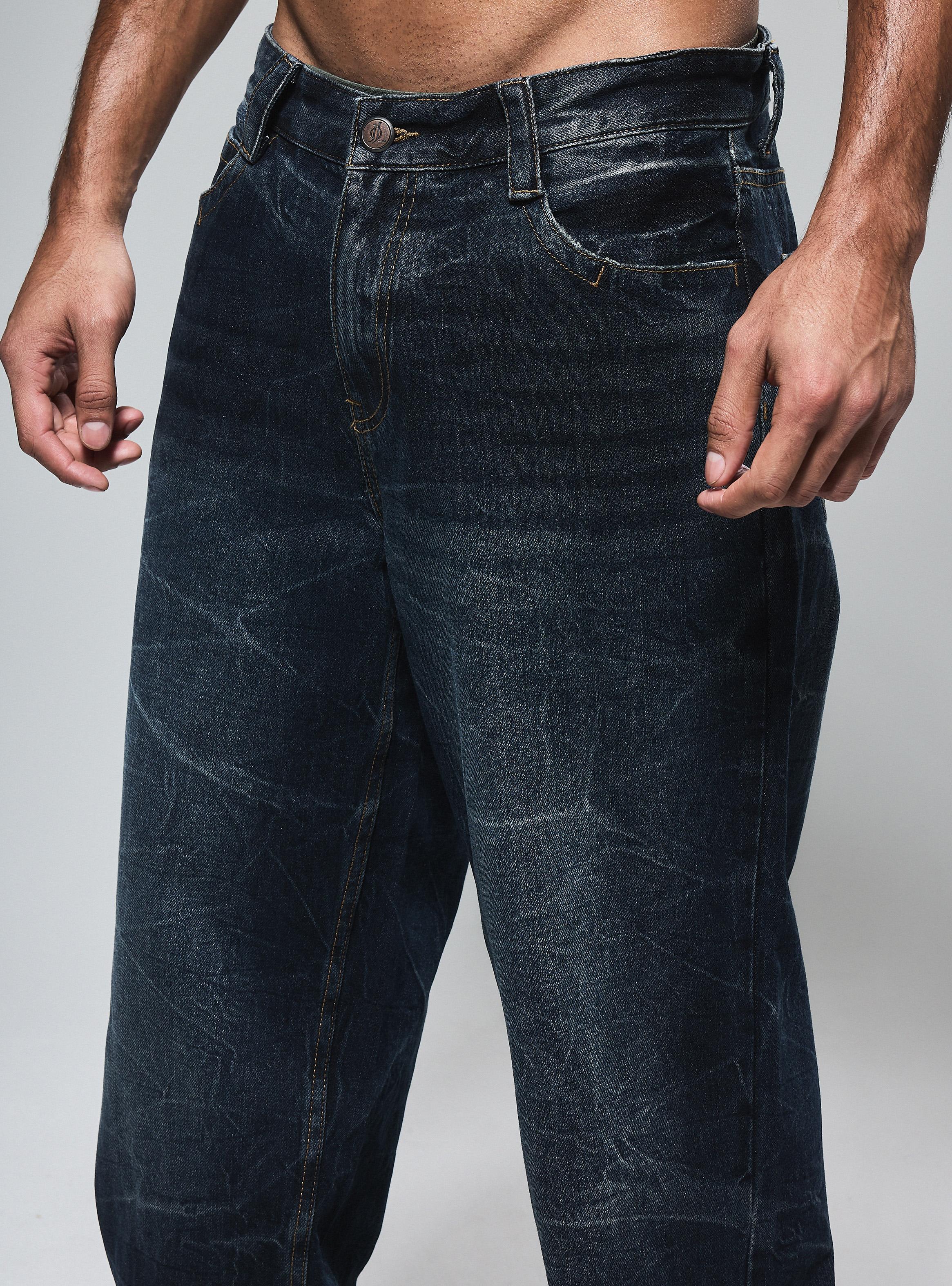 Jeans Relaxed Lavado Craquelado Relaxed Fit-2
