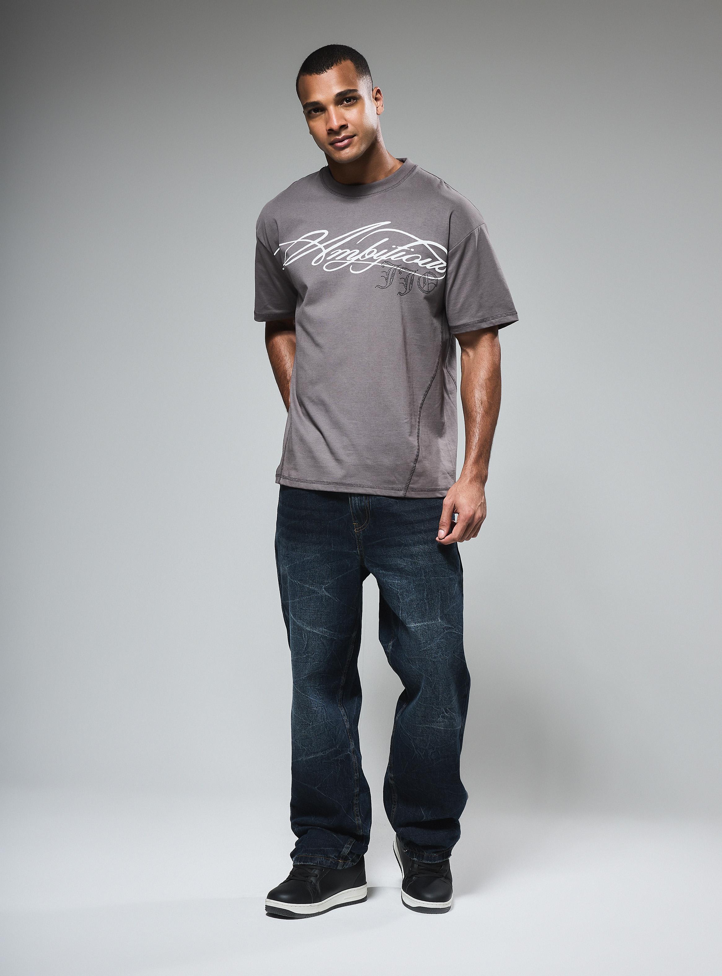 Jeans Relaxed Lavado Craquelado Relaxed Fit-4