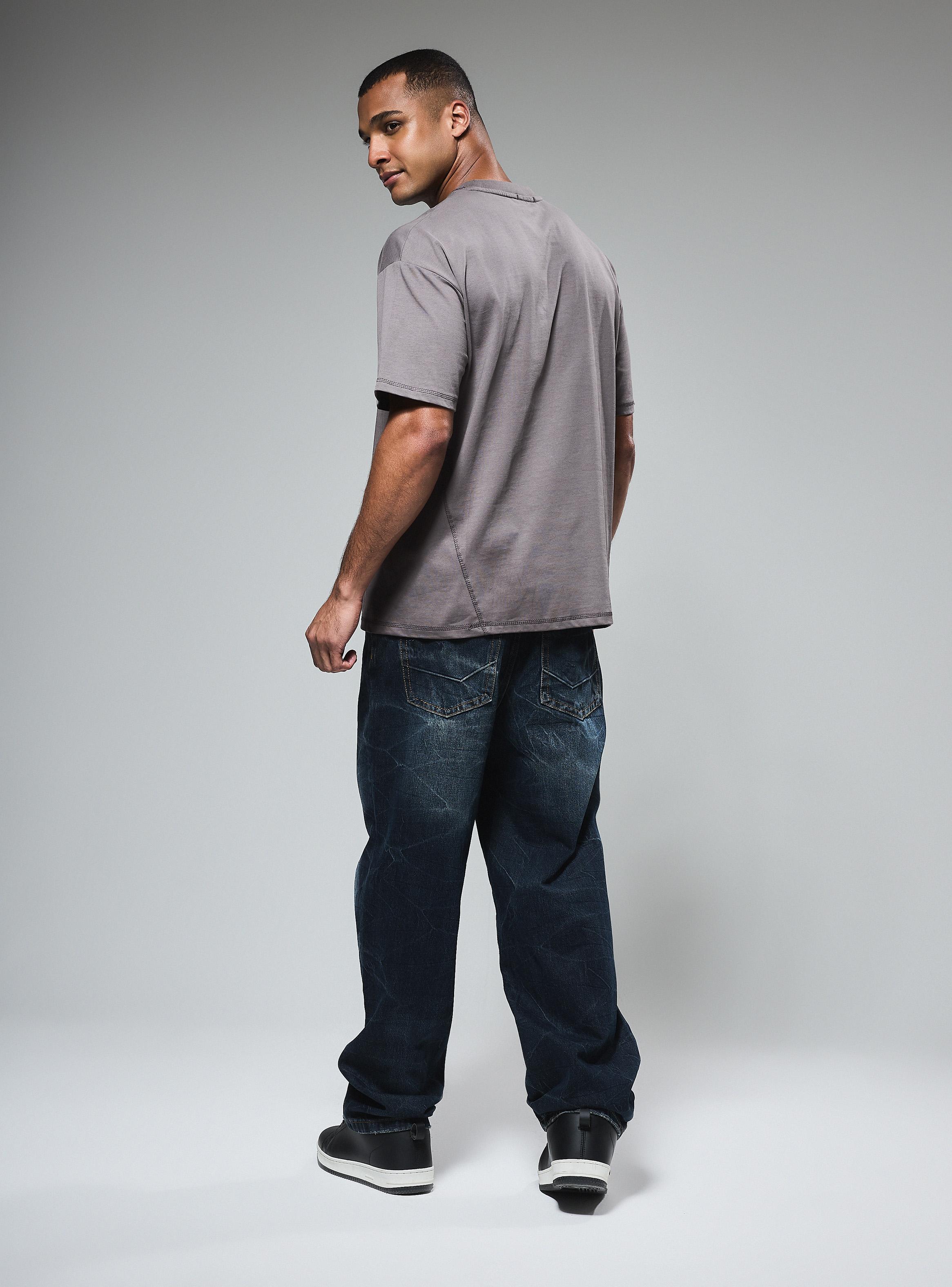 Jeans Relaxed Lavado Craquelado Relaxed Fit-5
