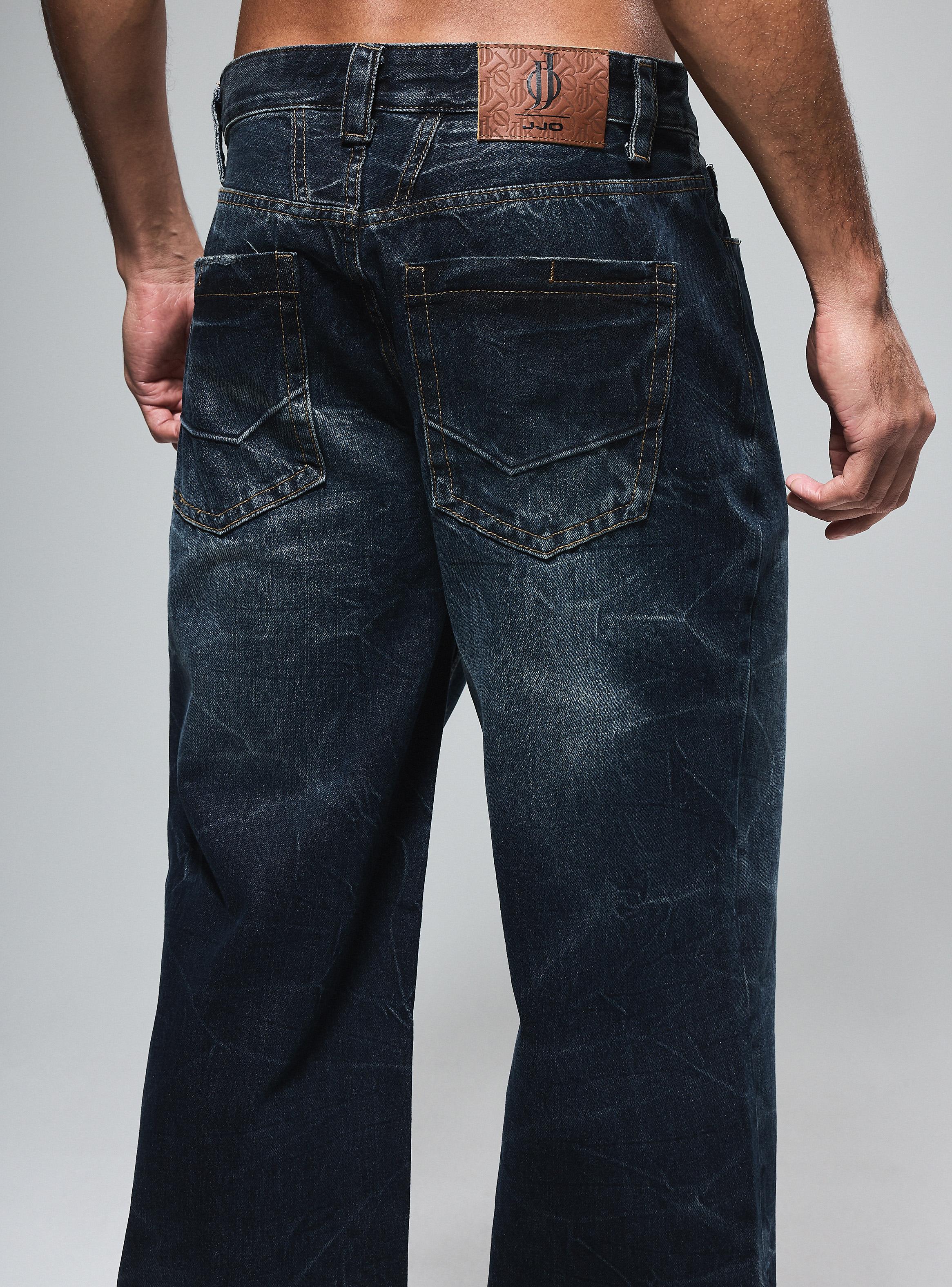 Jeans Relaxed Lavado Craquelado Relaxed Fit-3