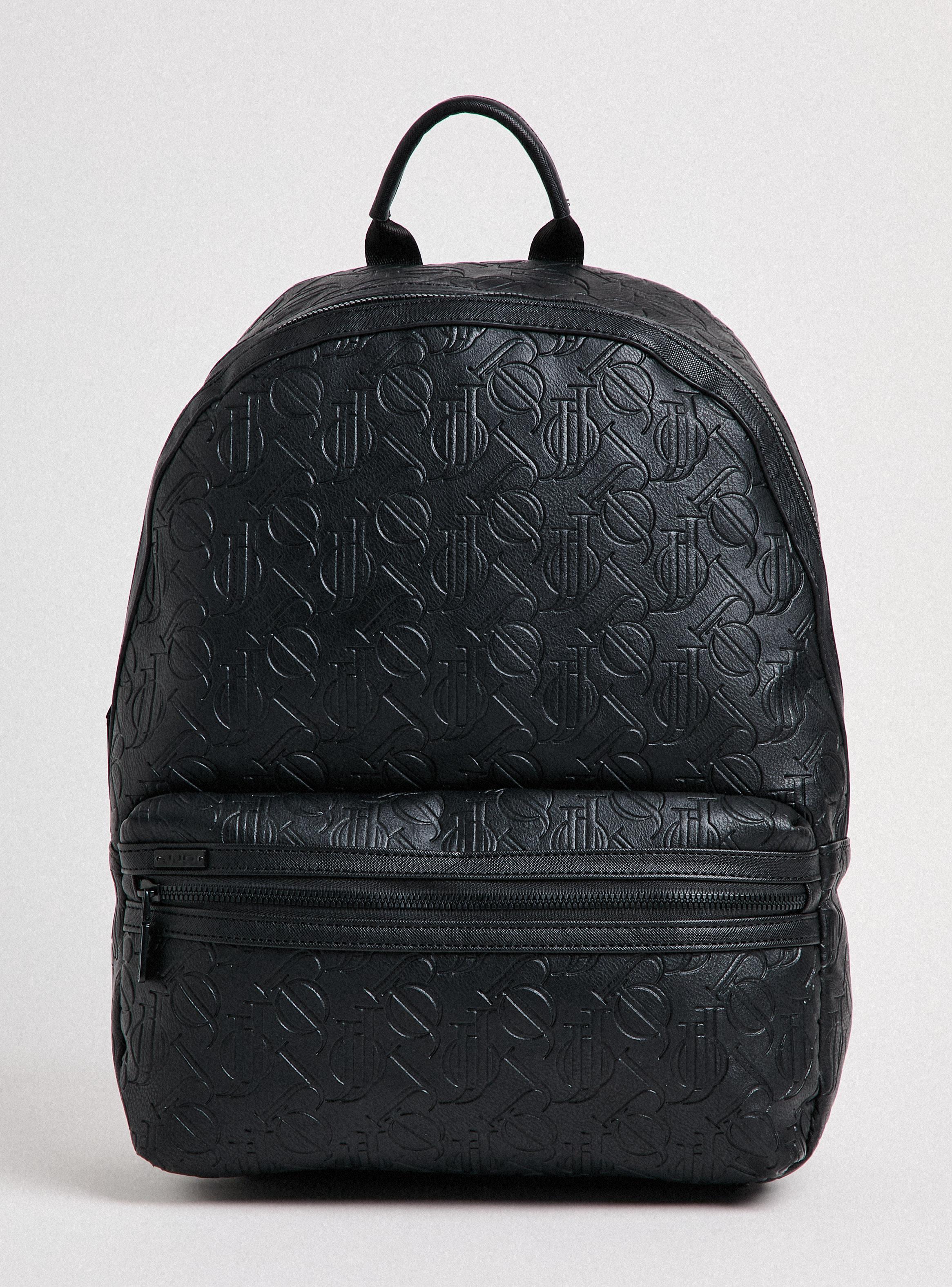 Bolso Mochila Logo Texturado-1