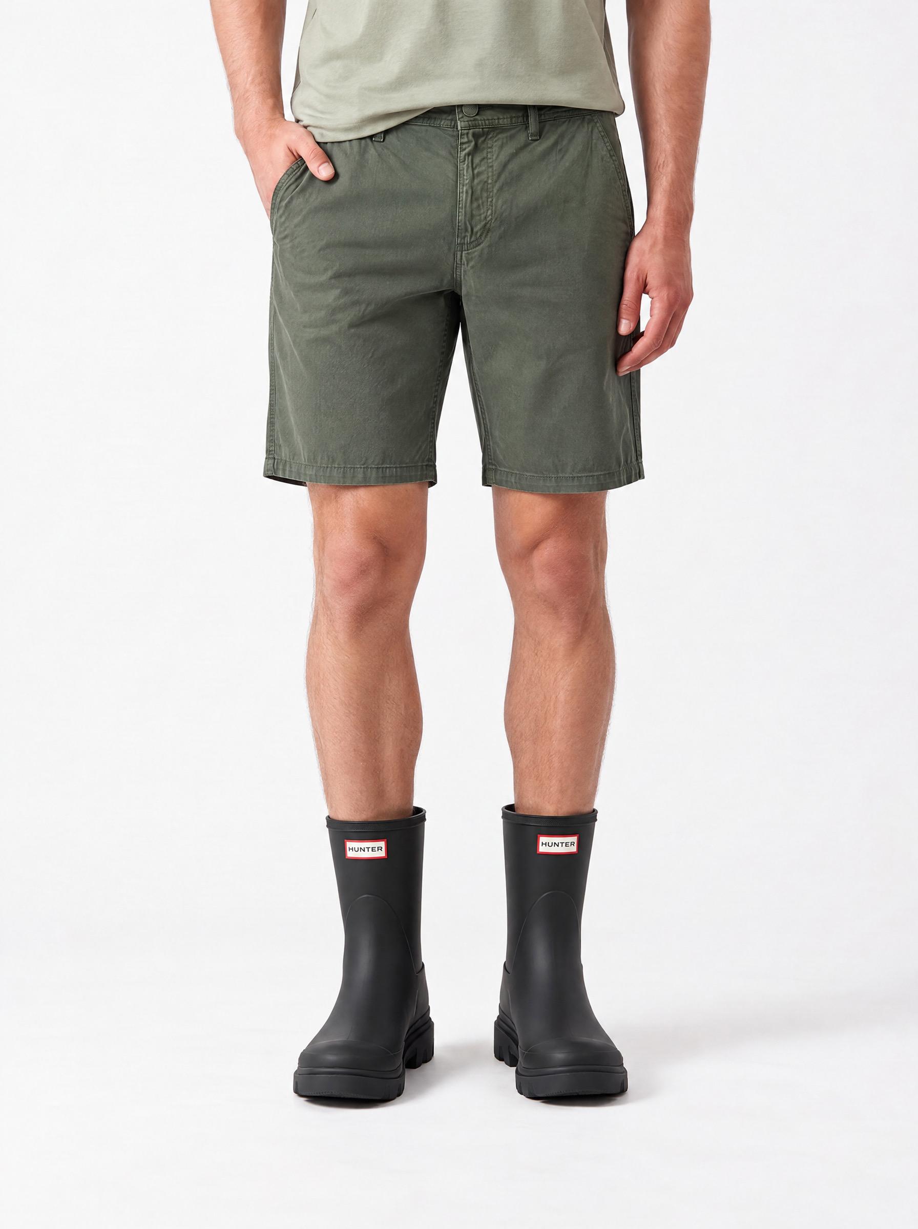 Bermuda Regular Fit en Tela de Algodón-0