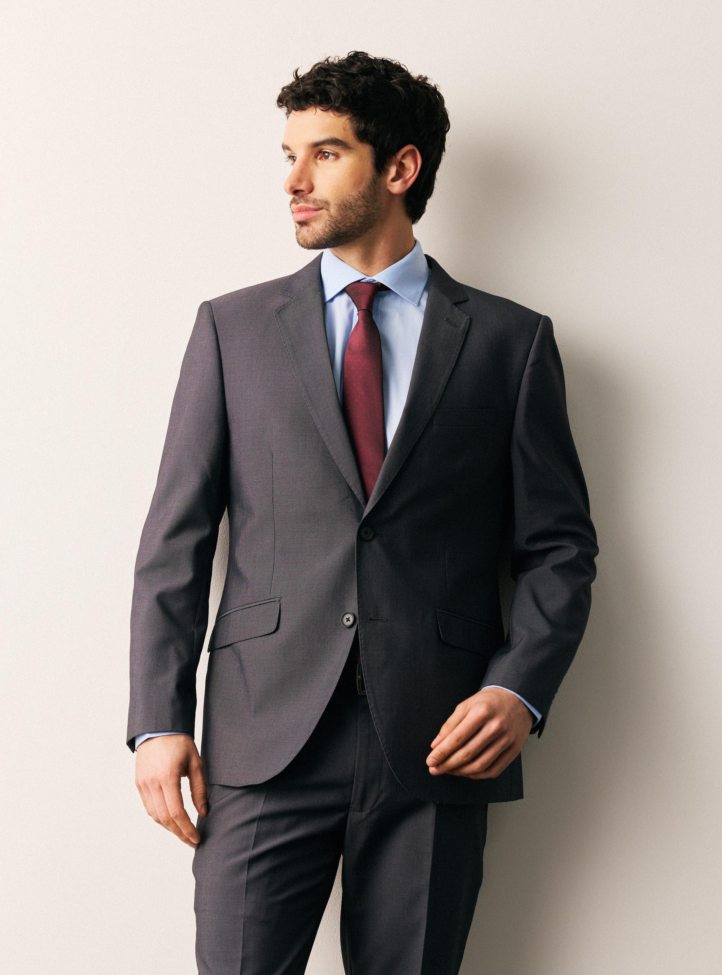 Traje Slim Fit Microtextura-0