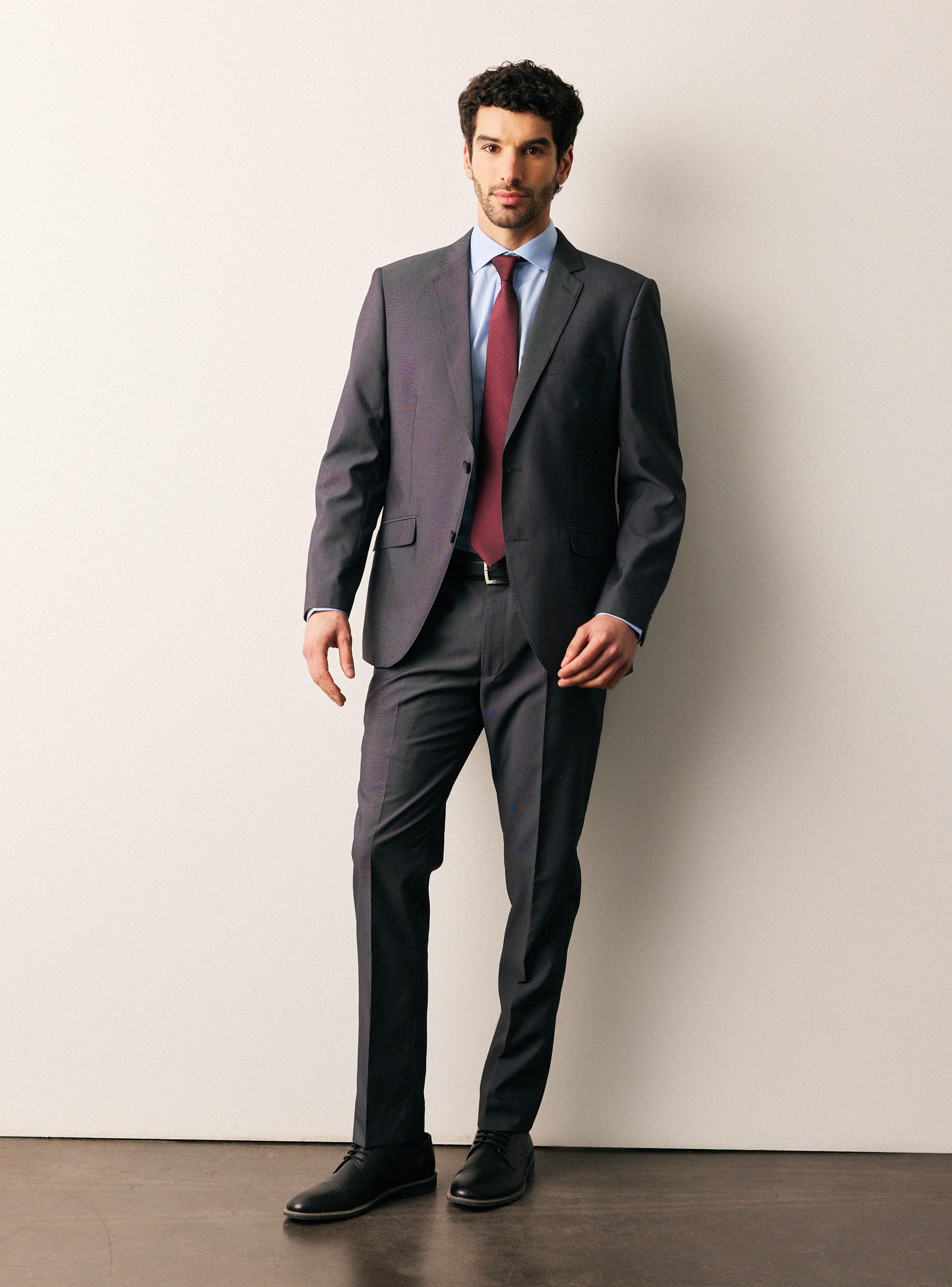 Traje Slim Fit Microtextura-4