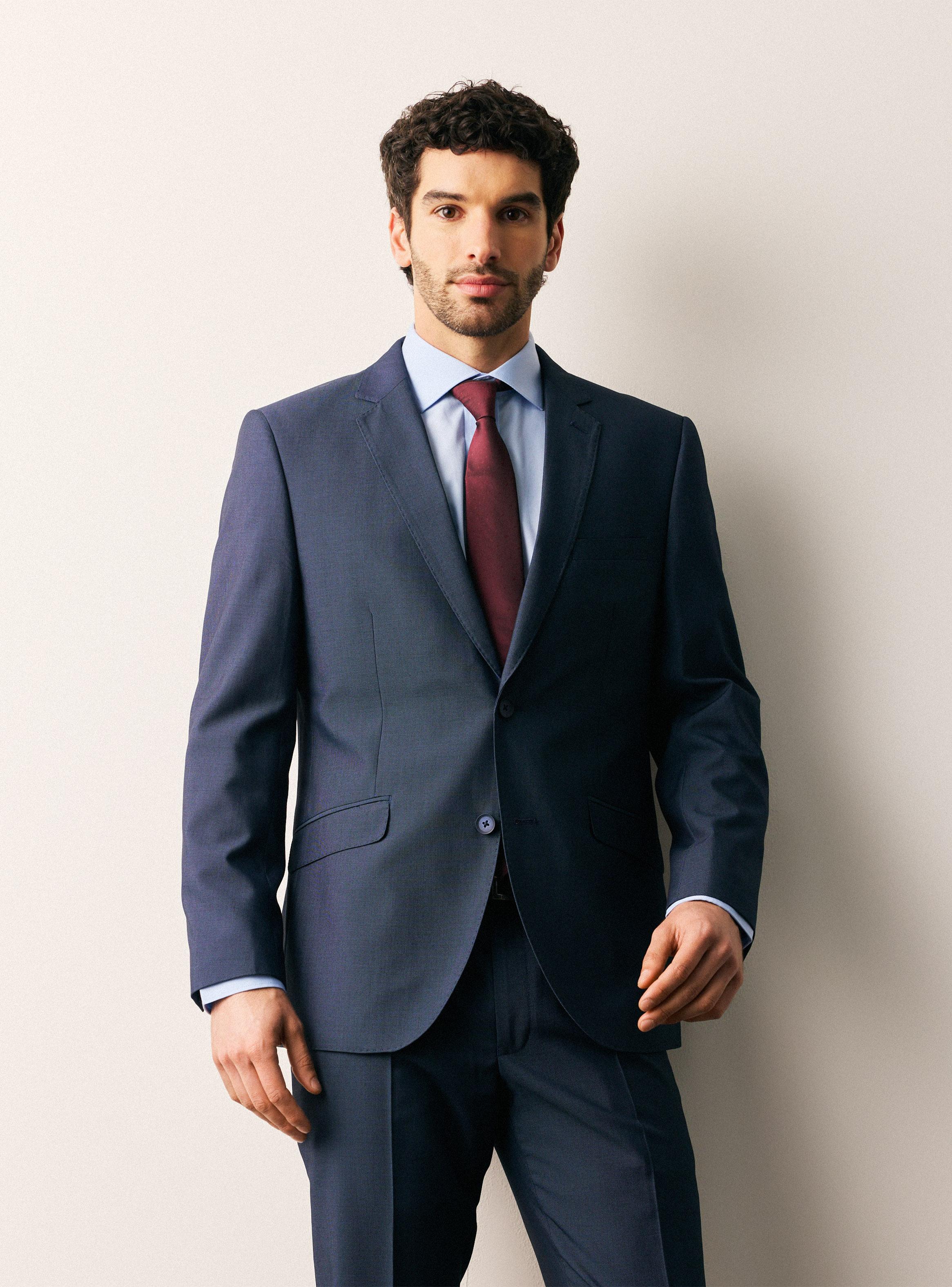 Traje Slim Fit Microtextura-0