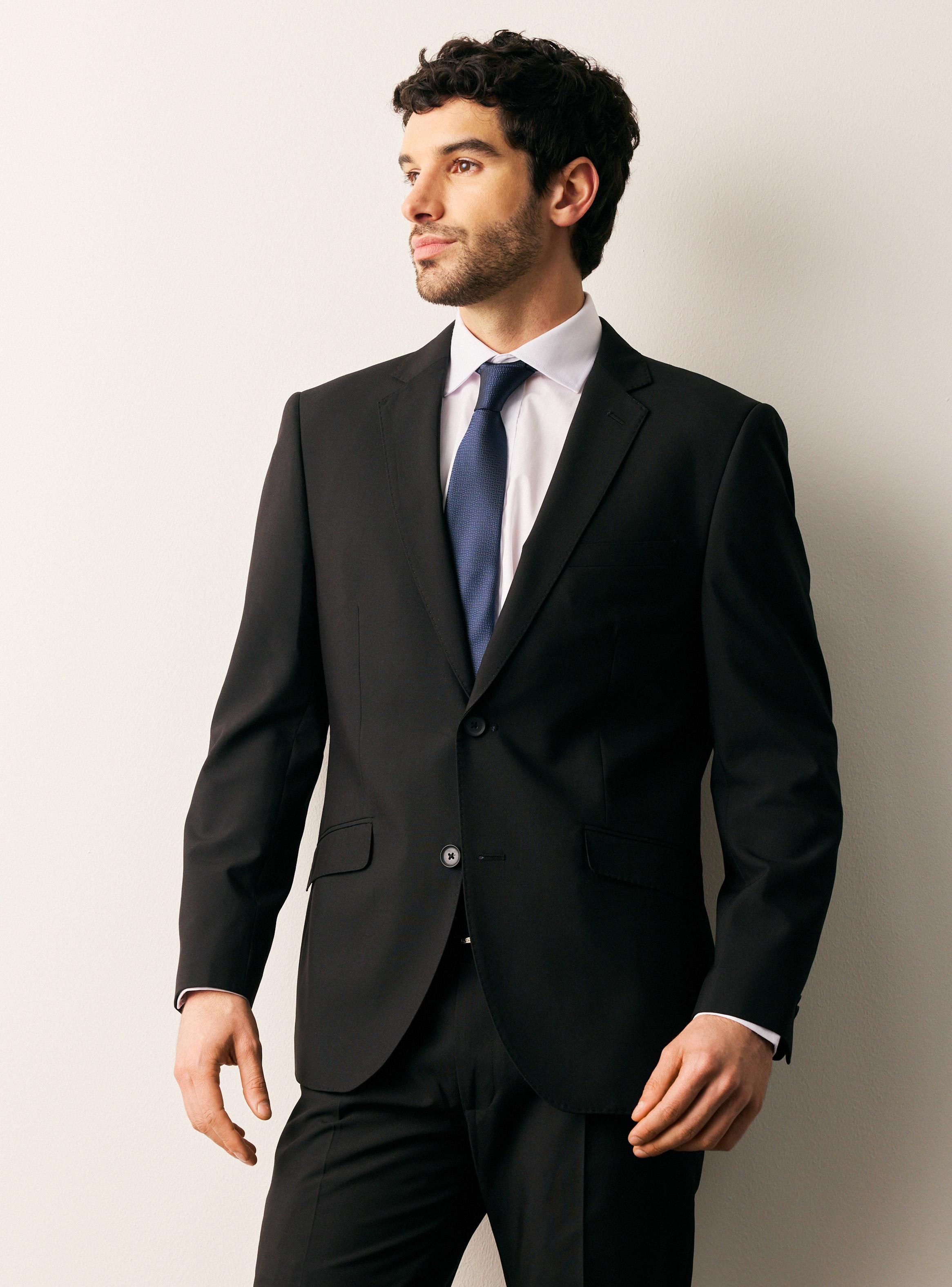 Traje Microtextura Slim Fit-0