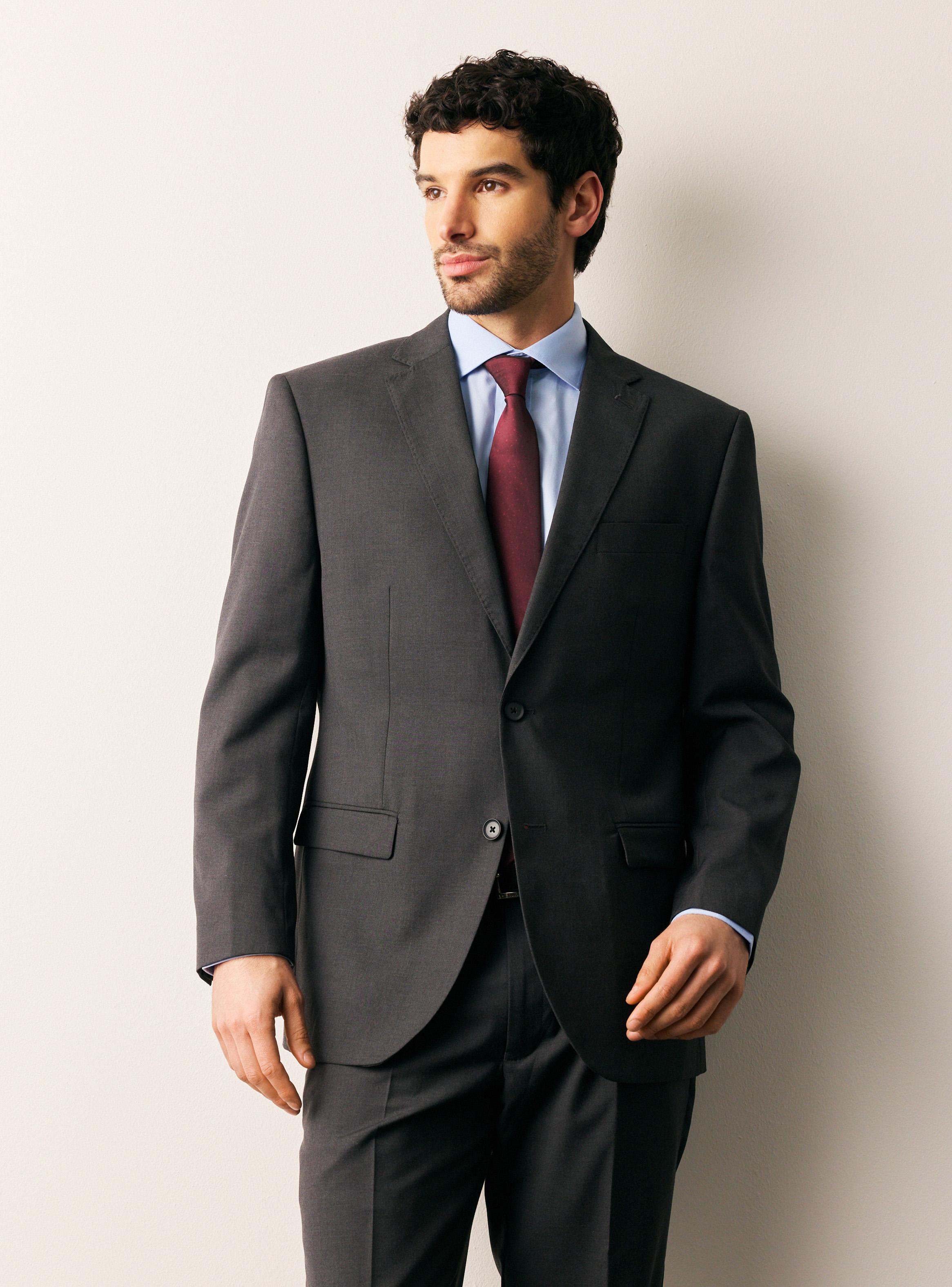 Traje Recto Regular Fit Casimir Liso-0