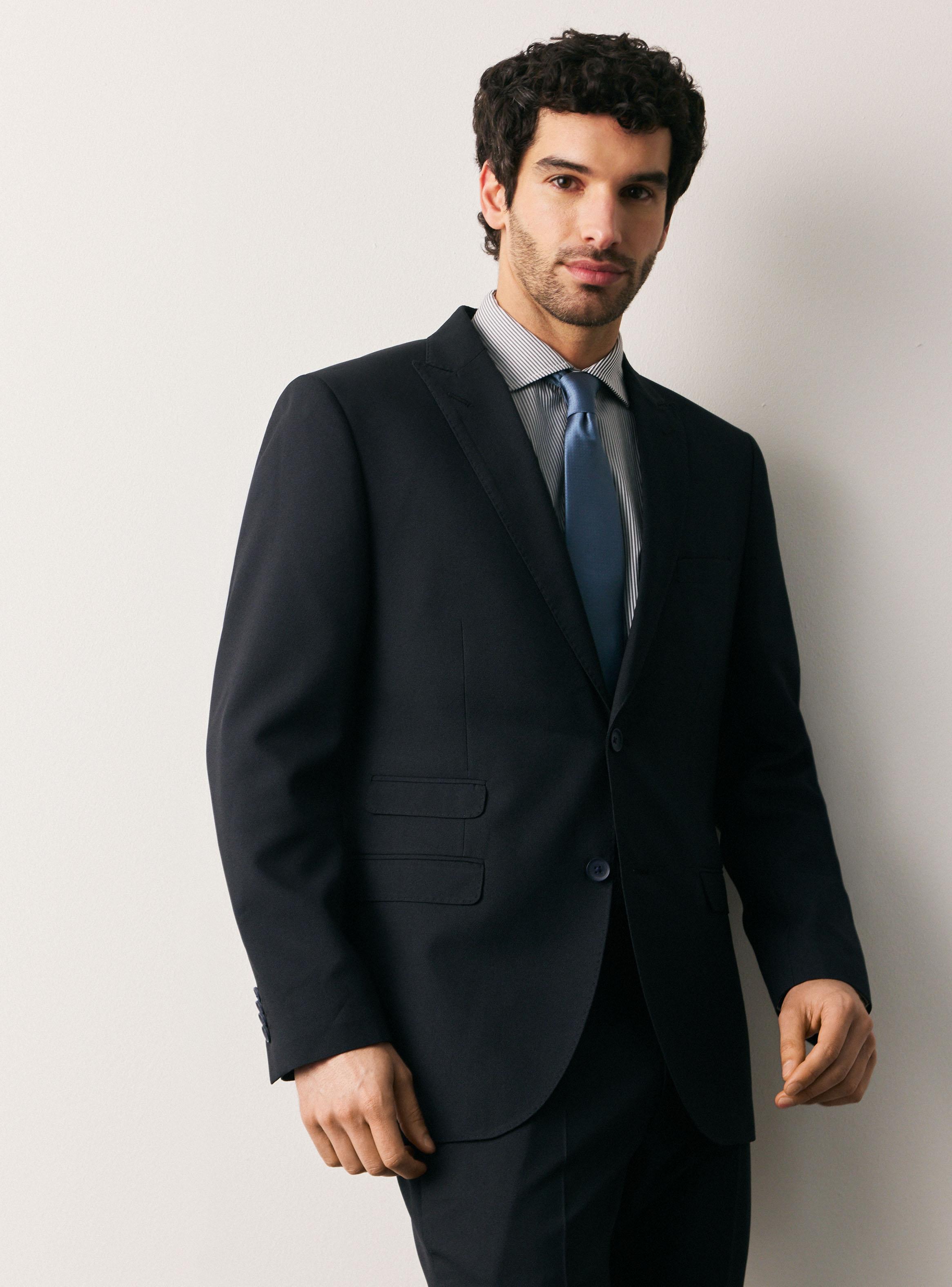 Traje Recto Vuelta de Cruzado Slim Fit-0