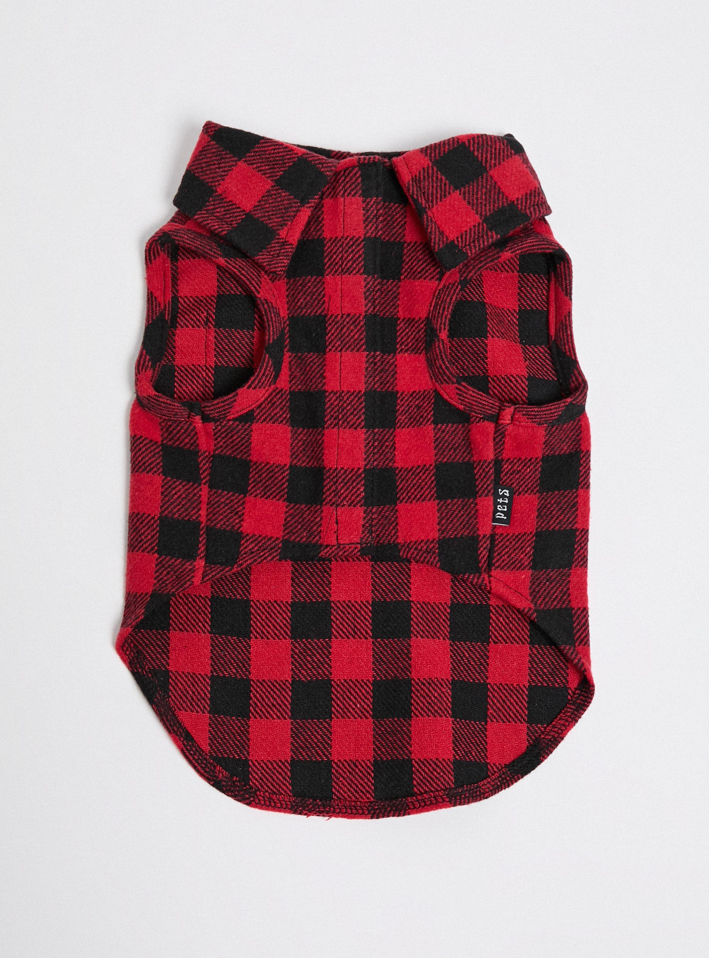 Ropa para Perro Polerón Camisa Cuadros Pets Collection-1