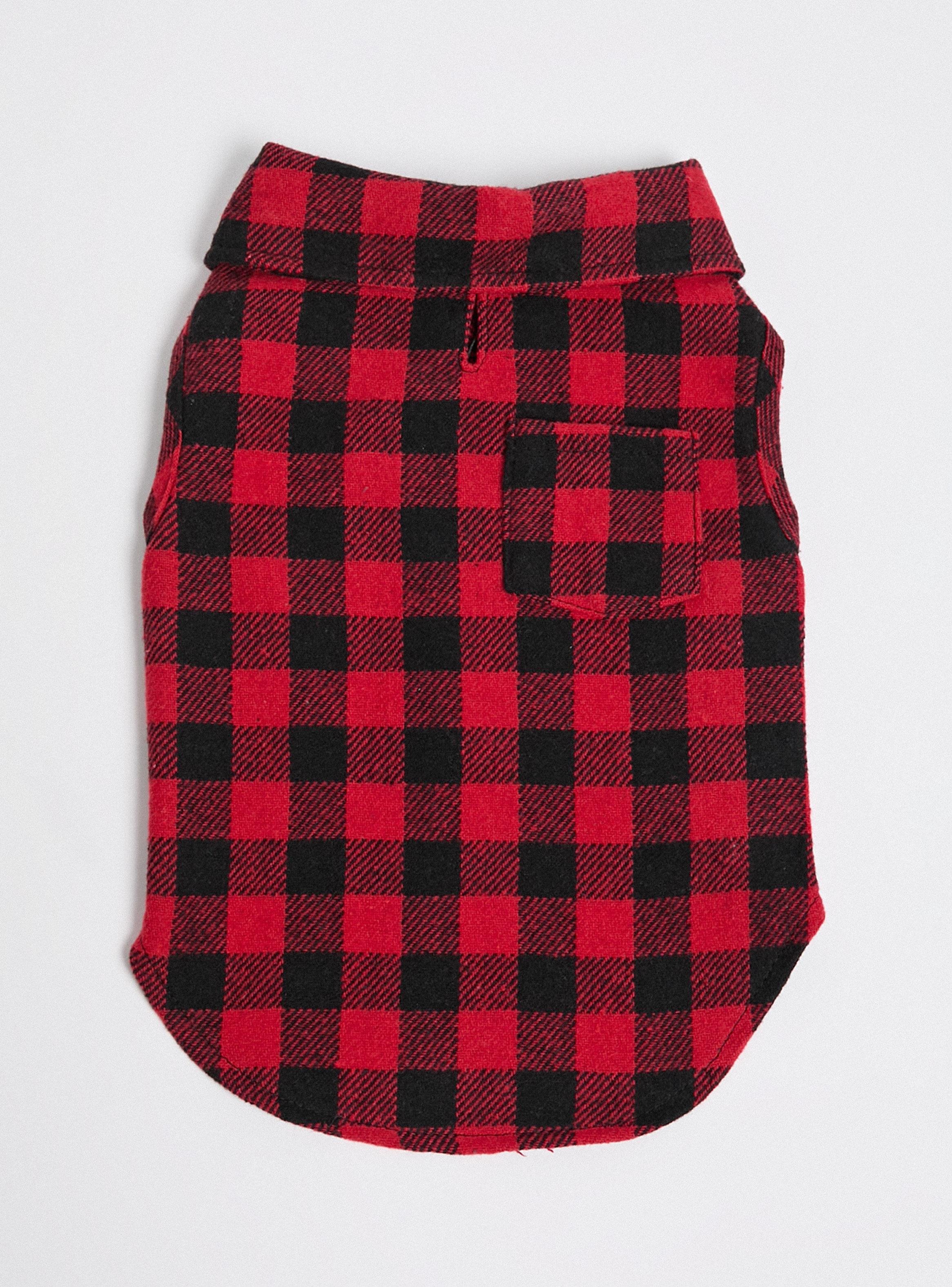 Ropa para Perro Polerón Camisa Cuadros Pets Collection-2