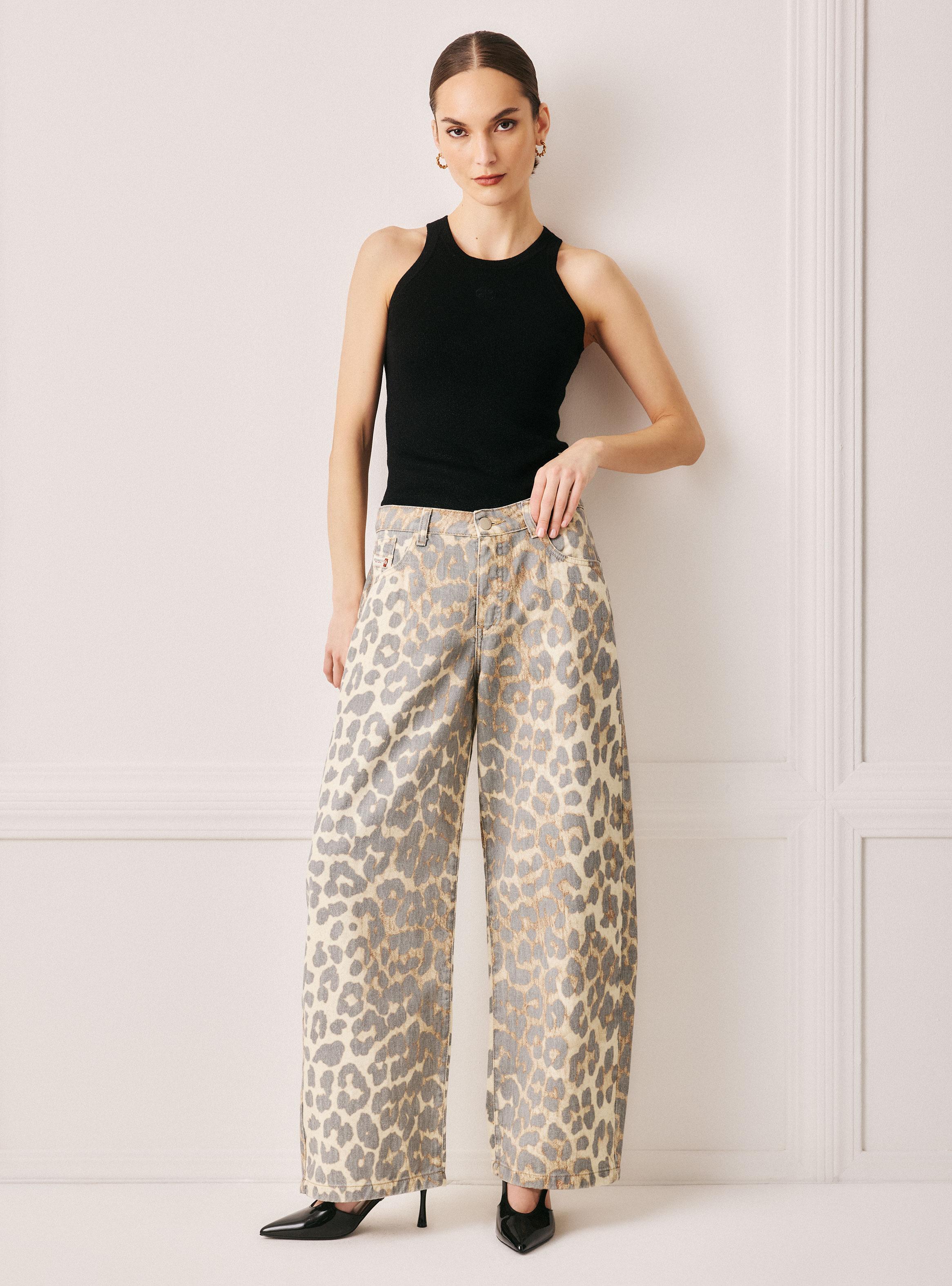 Jeans Vaquero Balloon Animal Print-4
