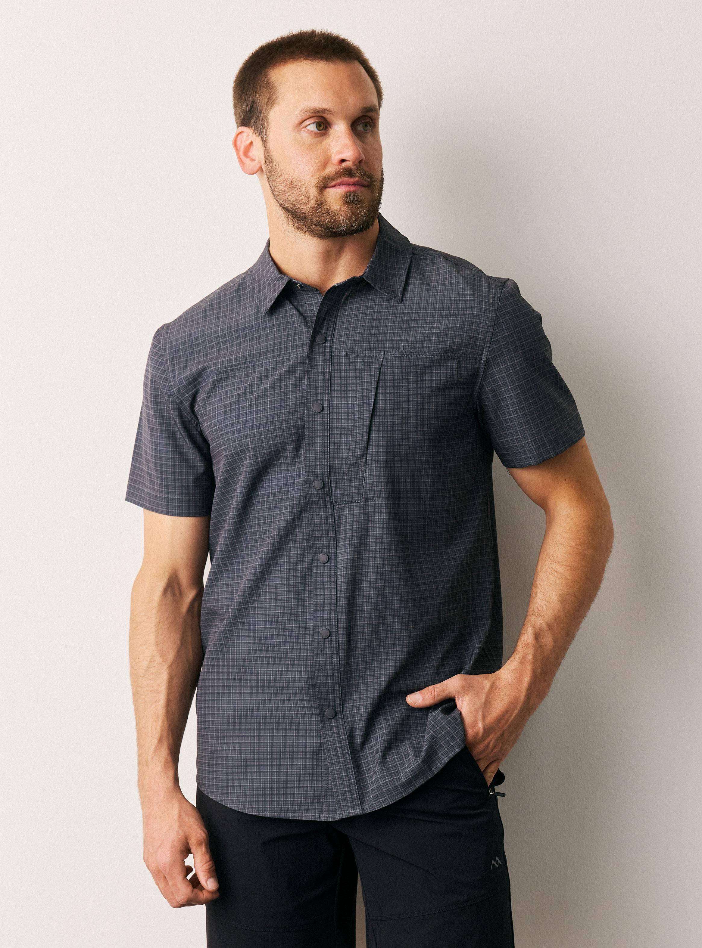 Camisa a Cuadros Manga Corta-0