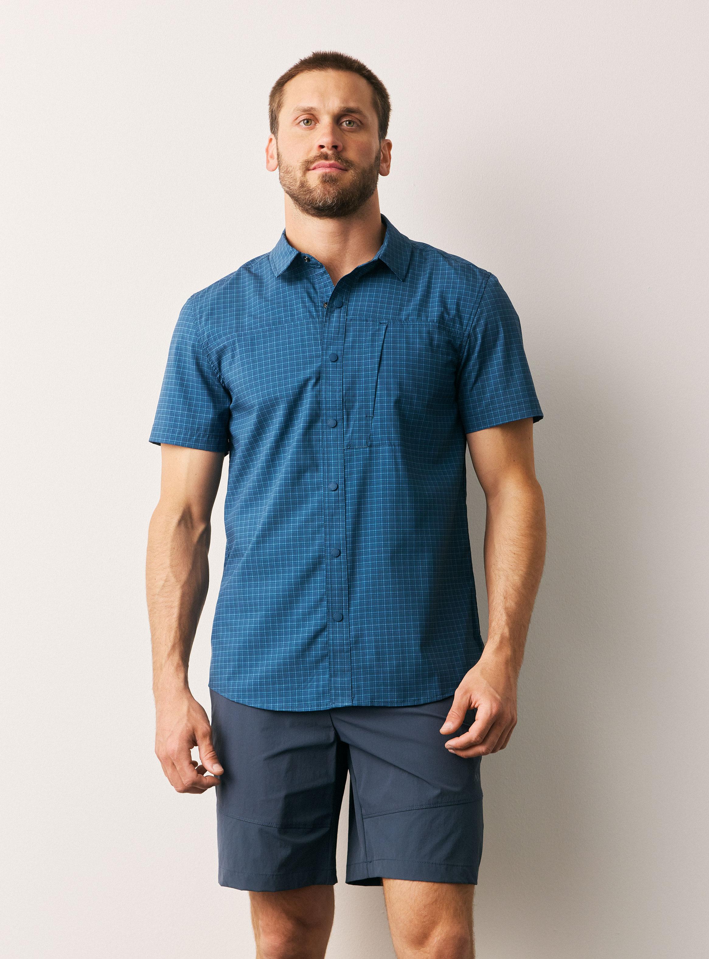 Camisa a Cuadros Manga Corta-0